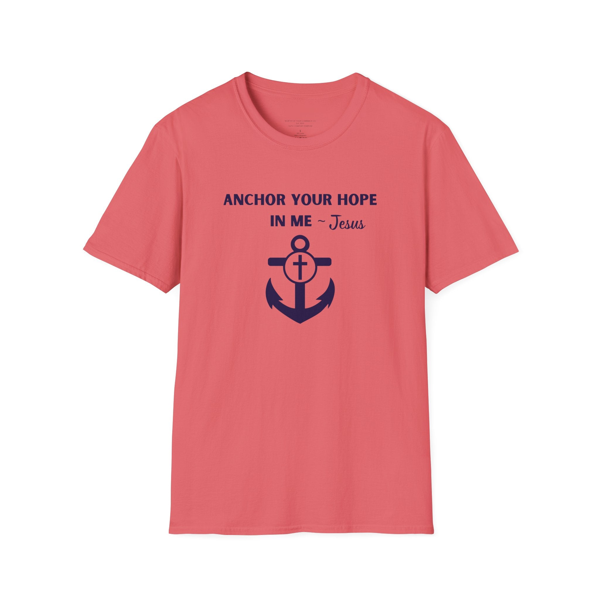 Anchor Your Hope in Me T-Shirt | Christian Anchor Design, Hebrews 6:19 Scripture Tee