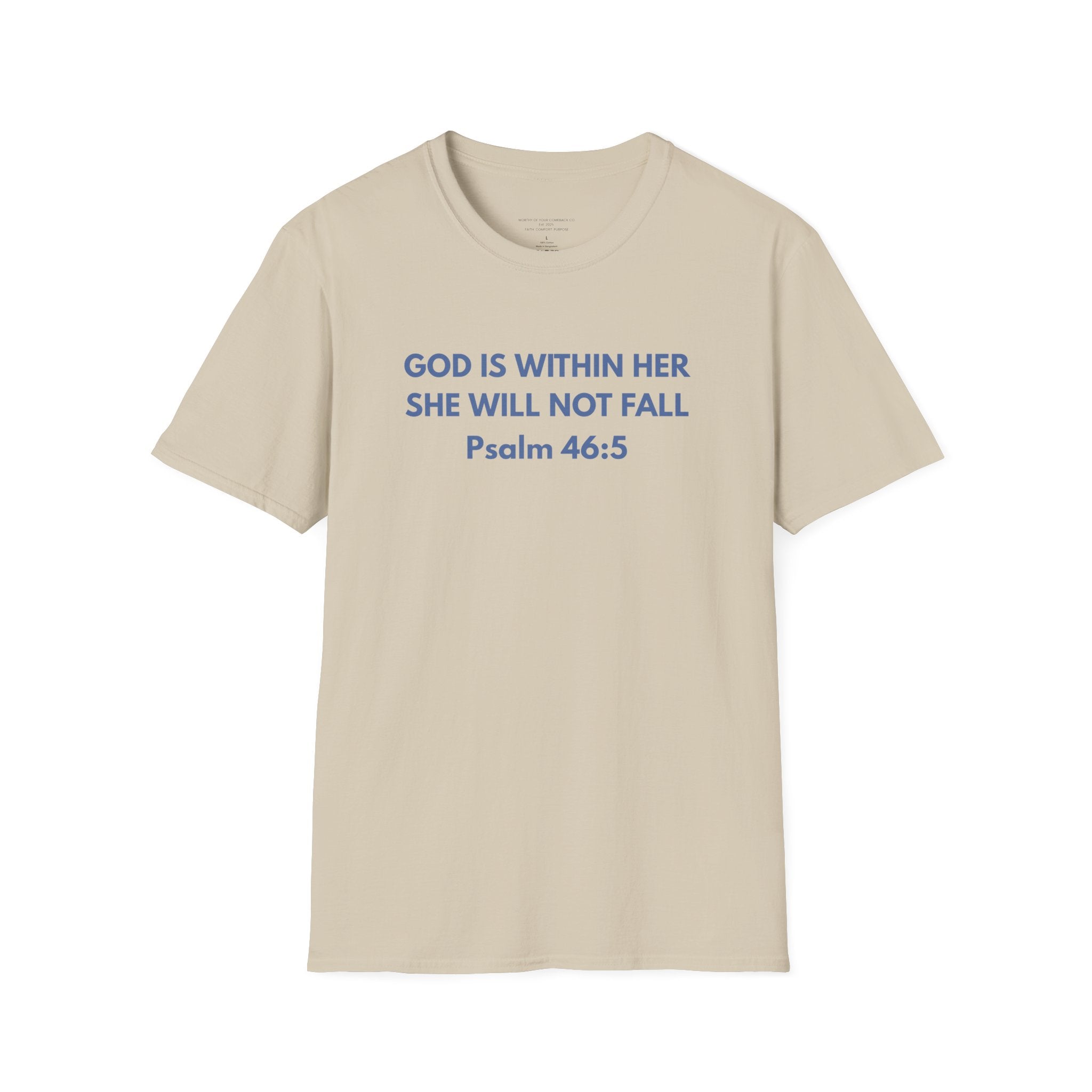 God Is Within Her Unisex Softstyle T-Shirt