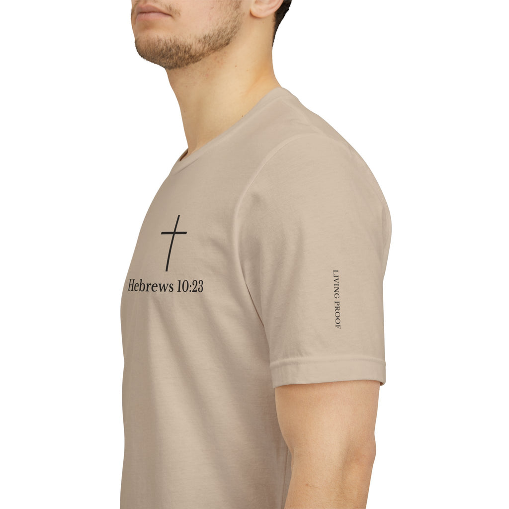 Hebrews 10:23 Cross T-Shirt | Proof of God's Faithfulness Tee