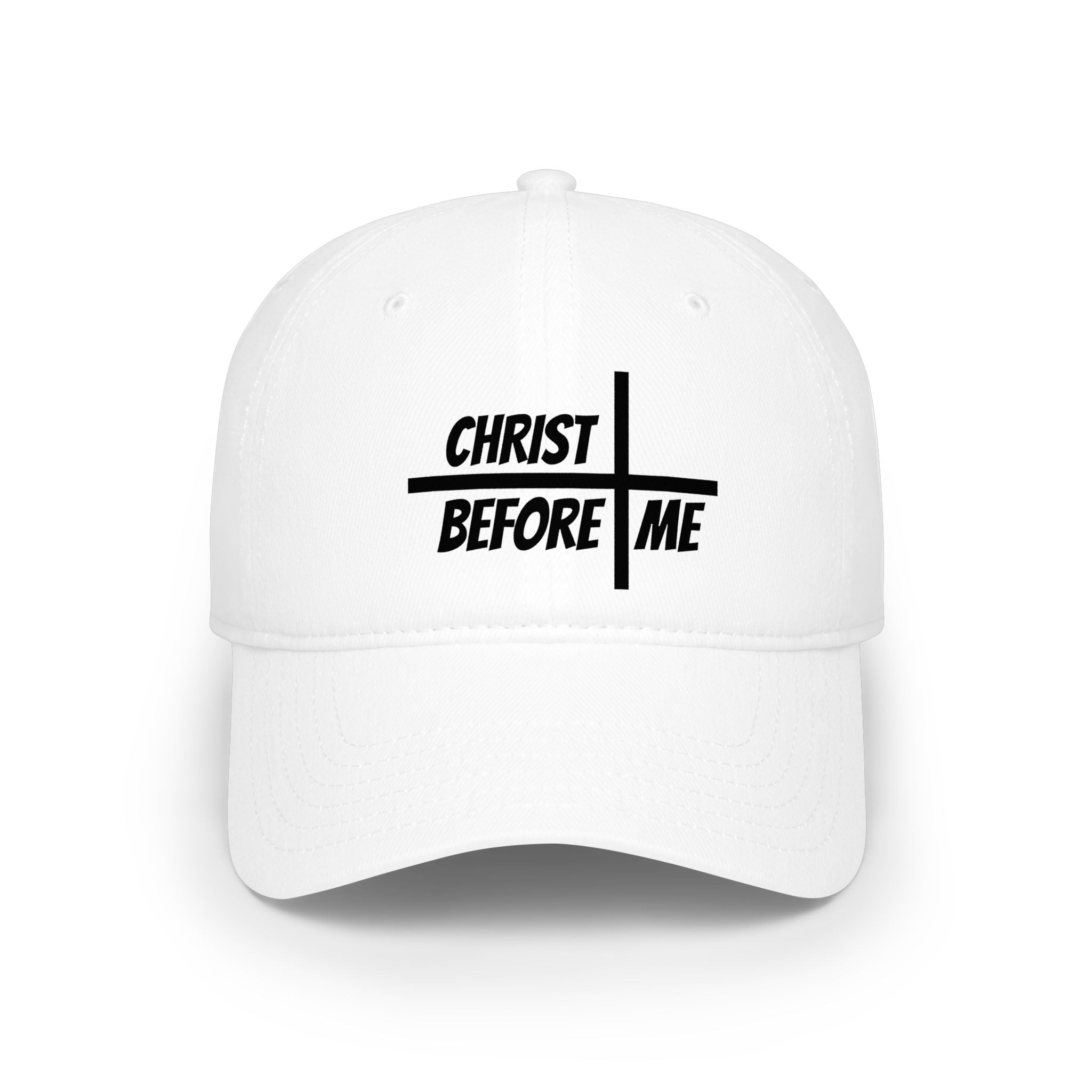 Christ Before Me Baseball Cap | Christian Cross Faith Hat
