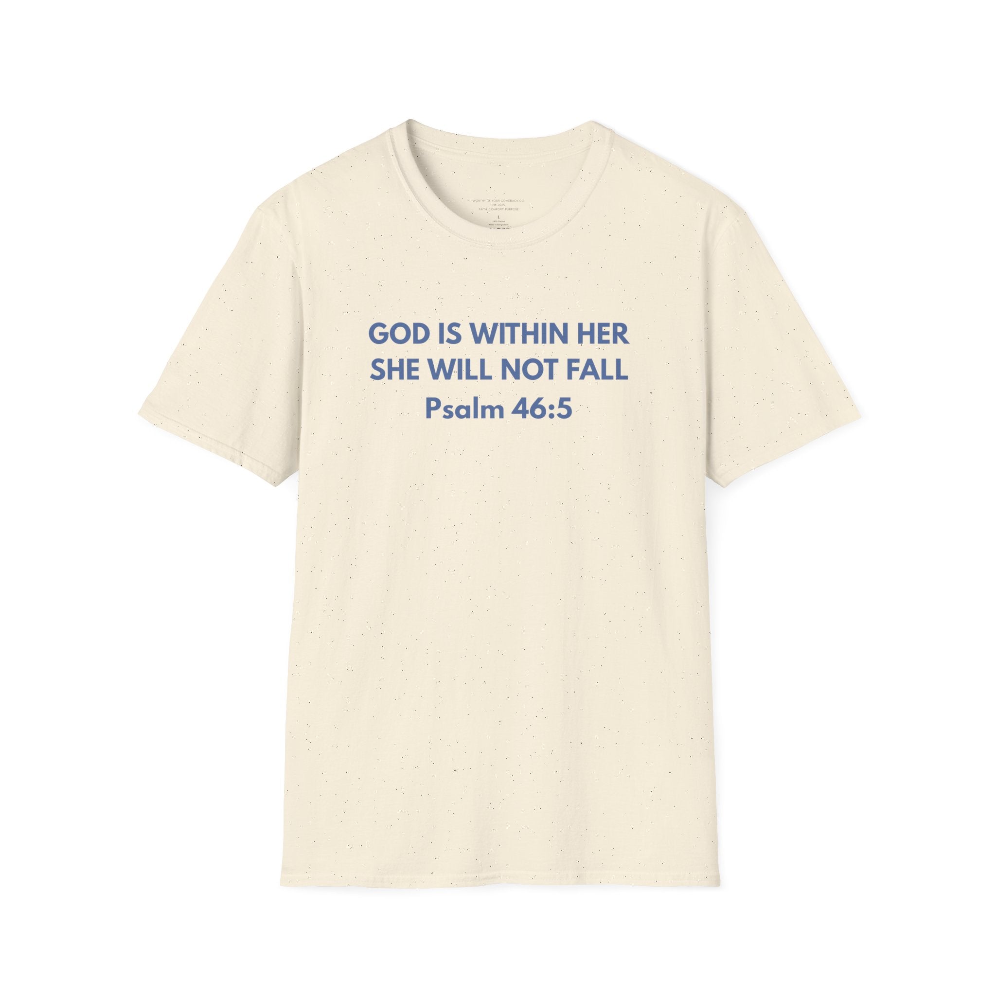 God Is Within Her Unisex Softstyle T-Shirt