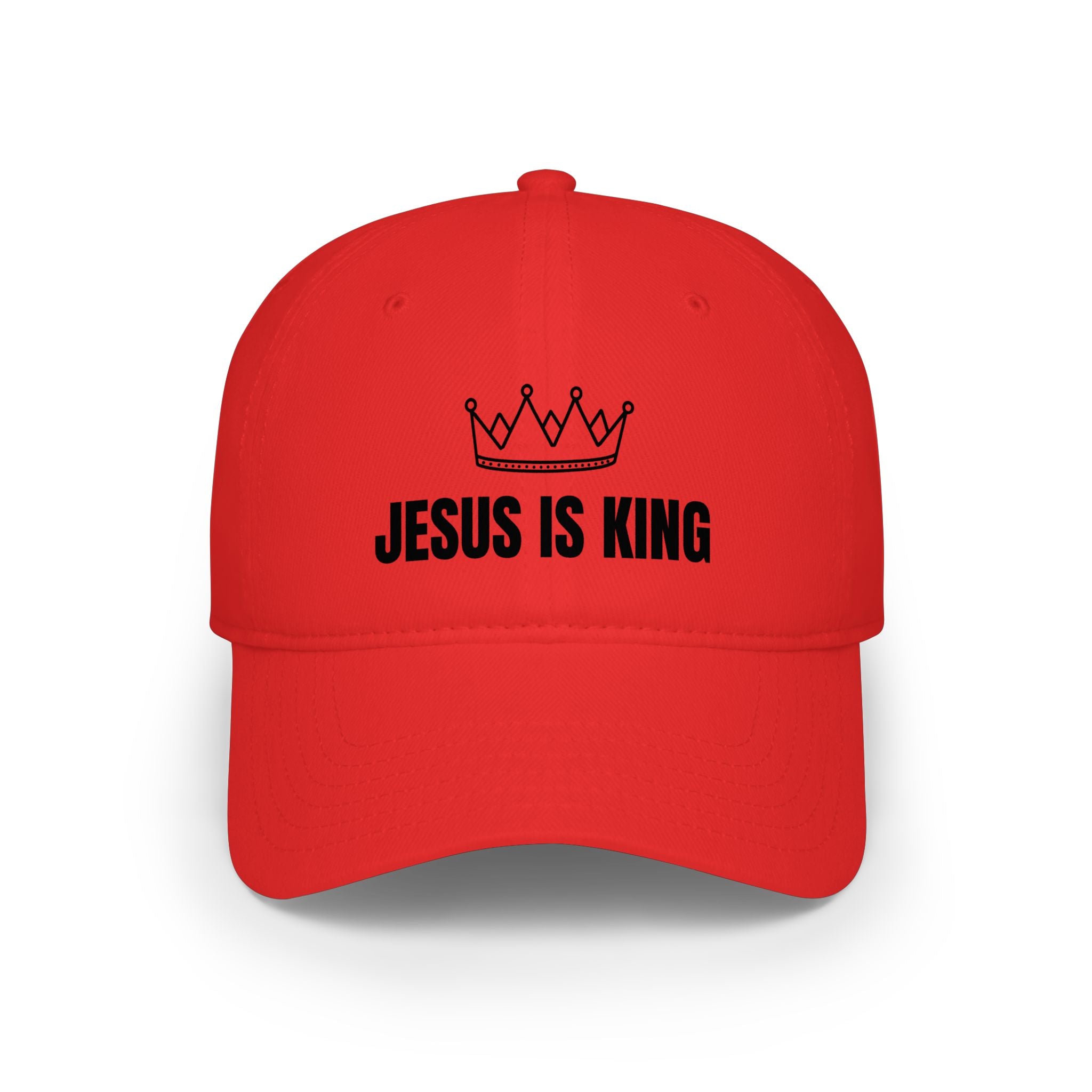 Jesus Is King crown Baseball Cap | Christian faith hat