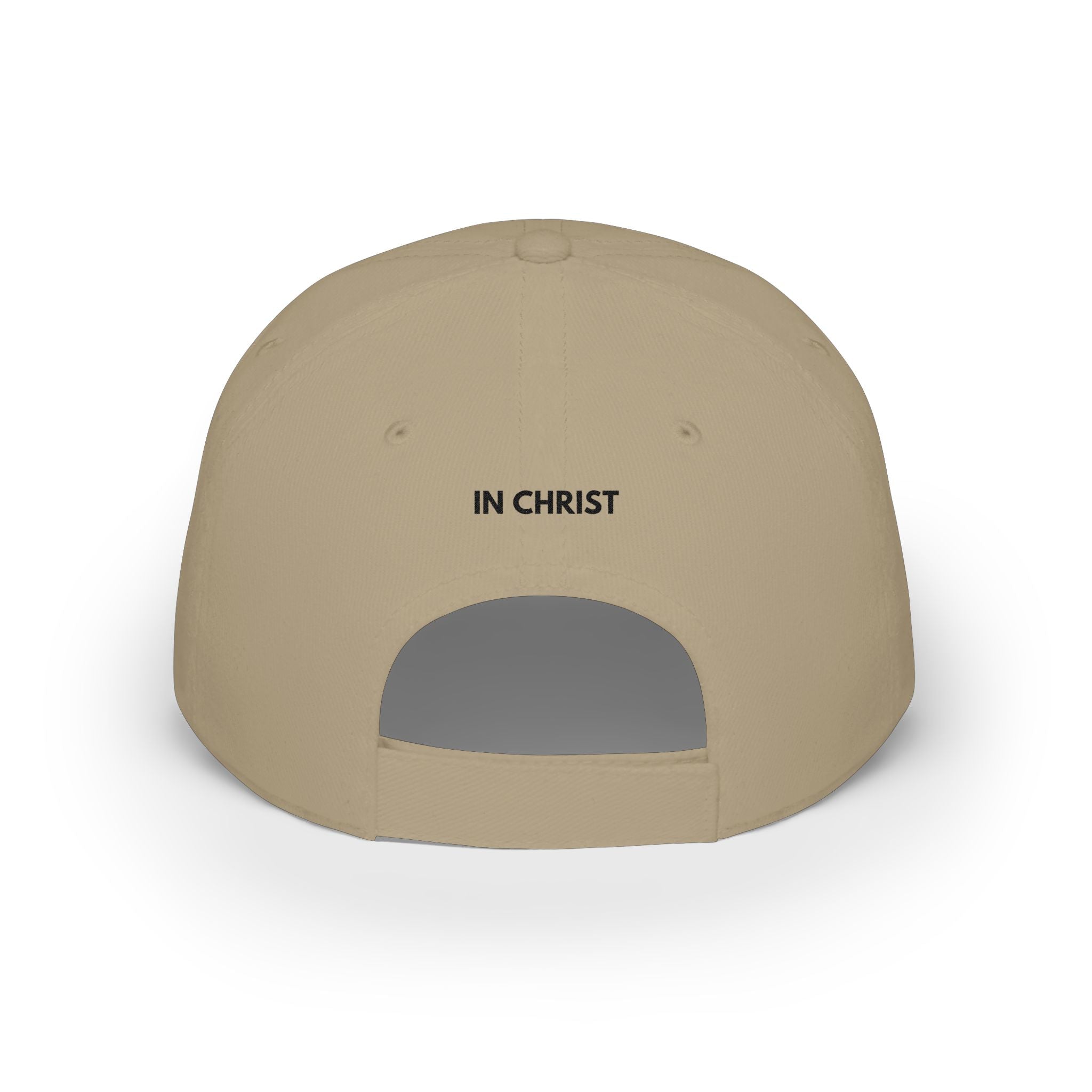 Made New baseball cap | Christian faith embroidery, In Christ back text