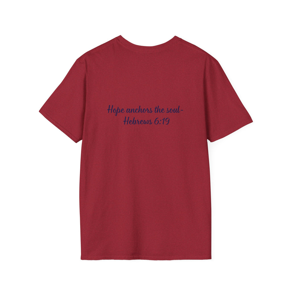 Anchor Your Hope in Me T-Shirt | Christian Anchor Design, Hebrews 6:19 Scripture Tee