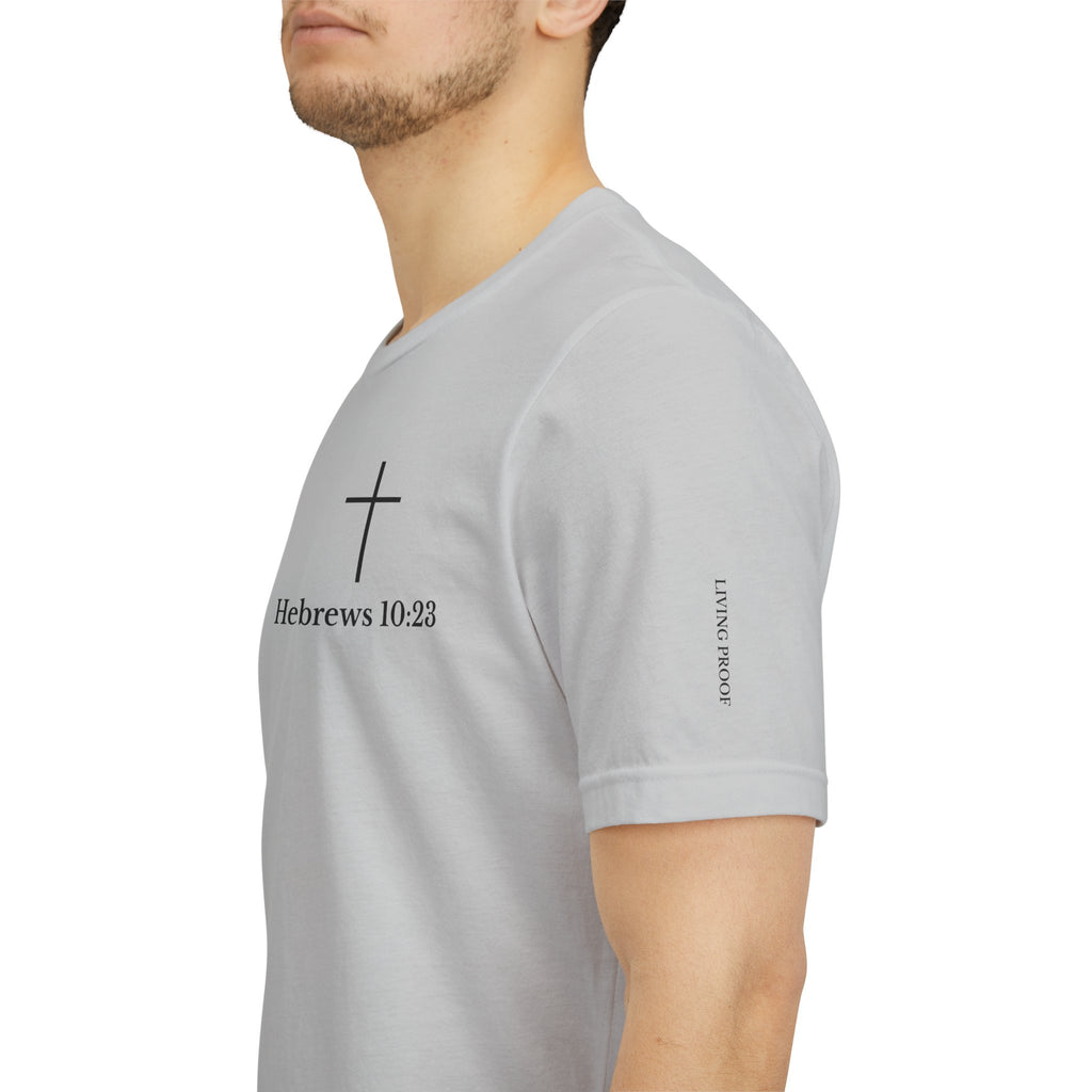 Hebrews 10:23 Cross T-Shirt | Proof of God's Faithfulness Tee
