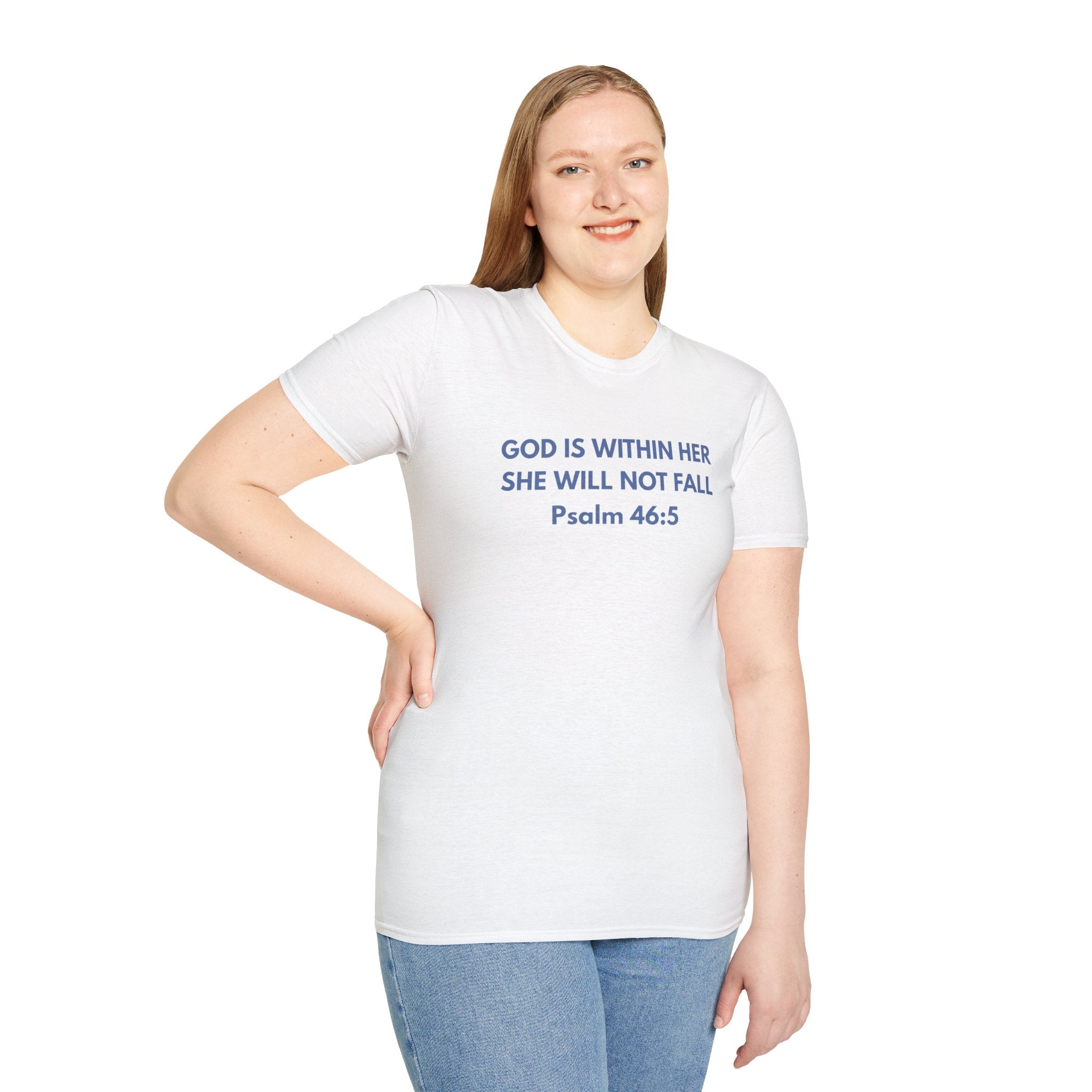 God Is Within Her Unisex Softstyle T-Shirt