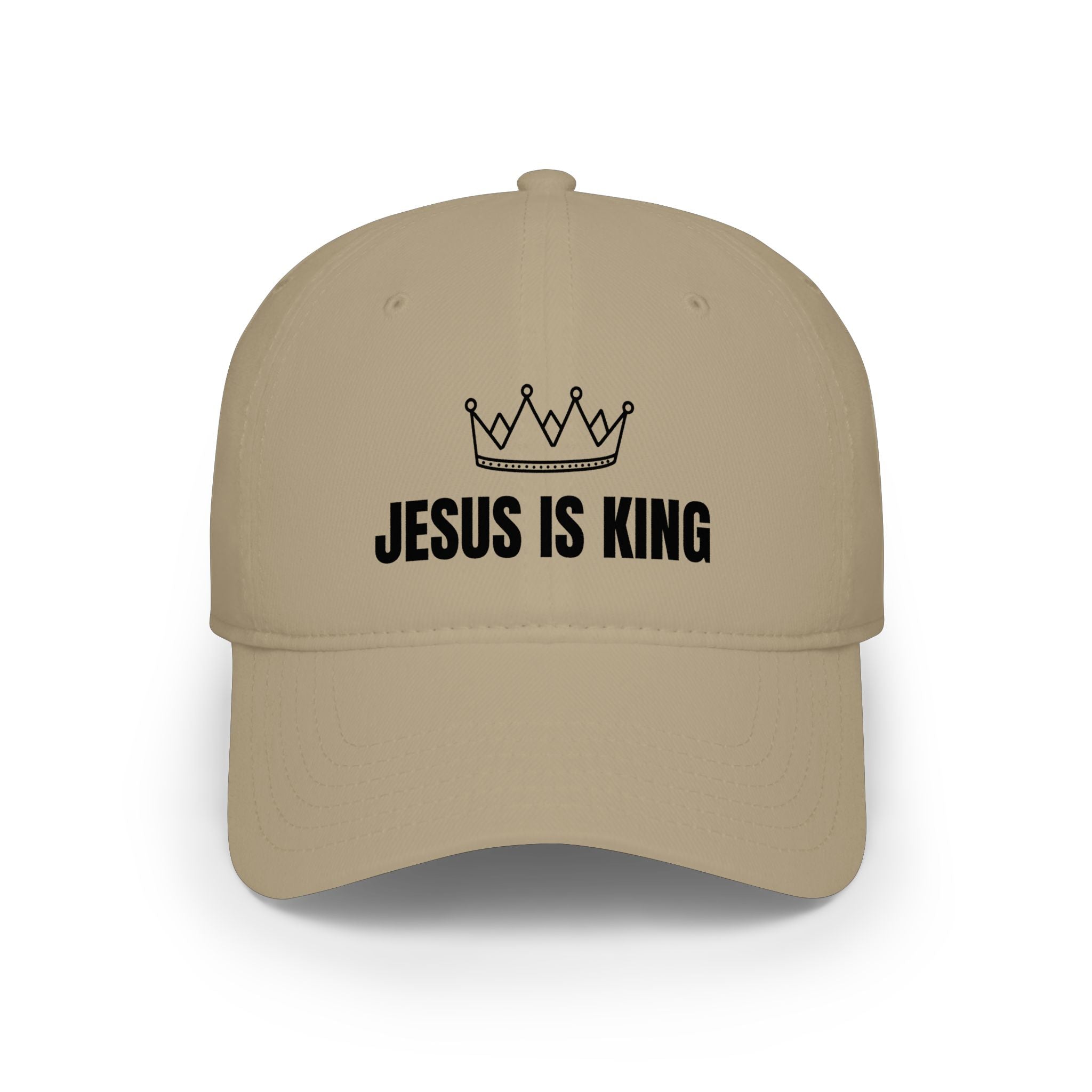 Jesus Is King crown Baseball Cap | Christian faith hat