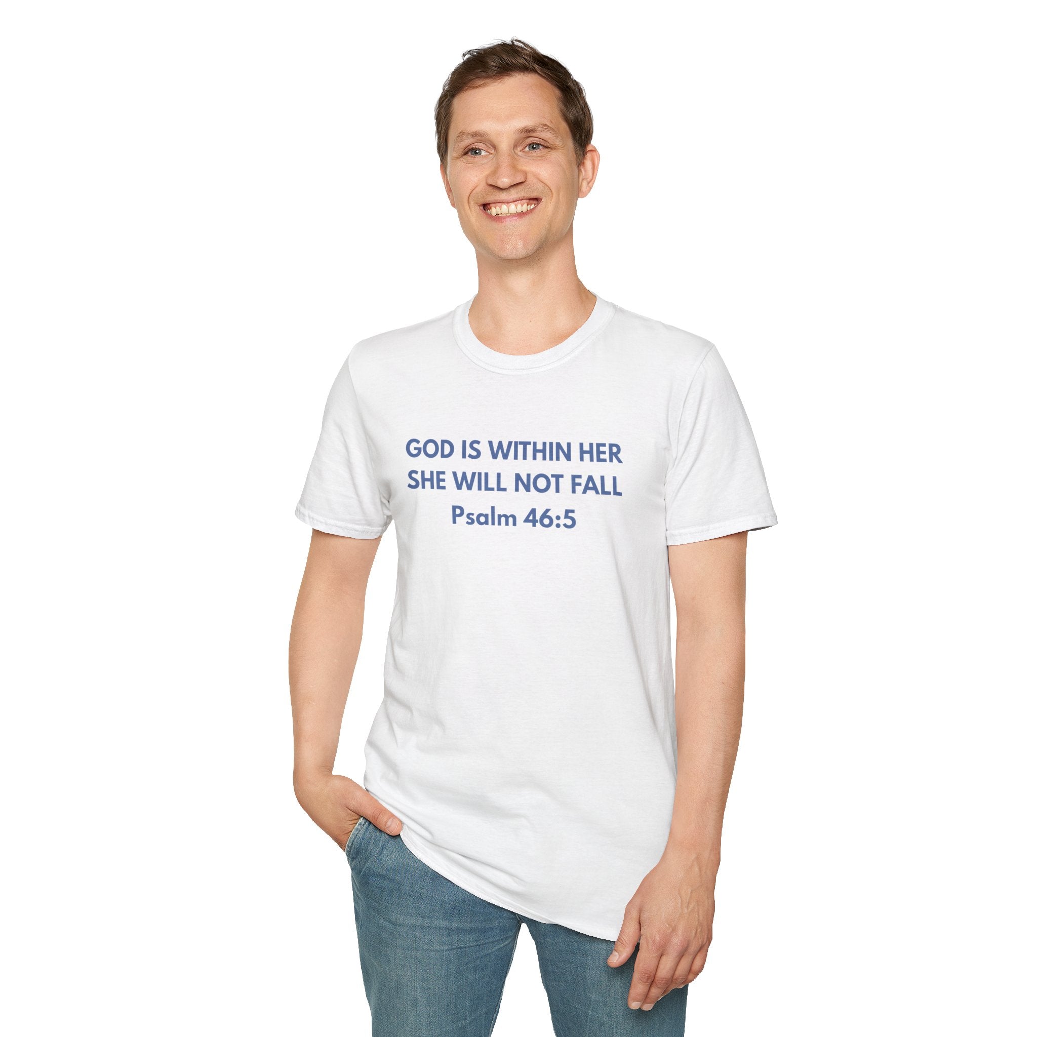 God Is Within Her Unisex Softstyle T-Shirt