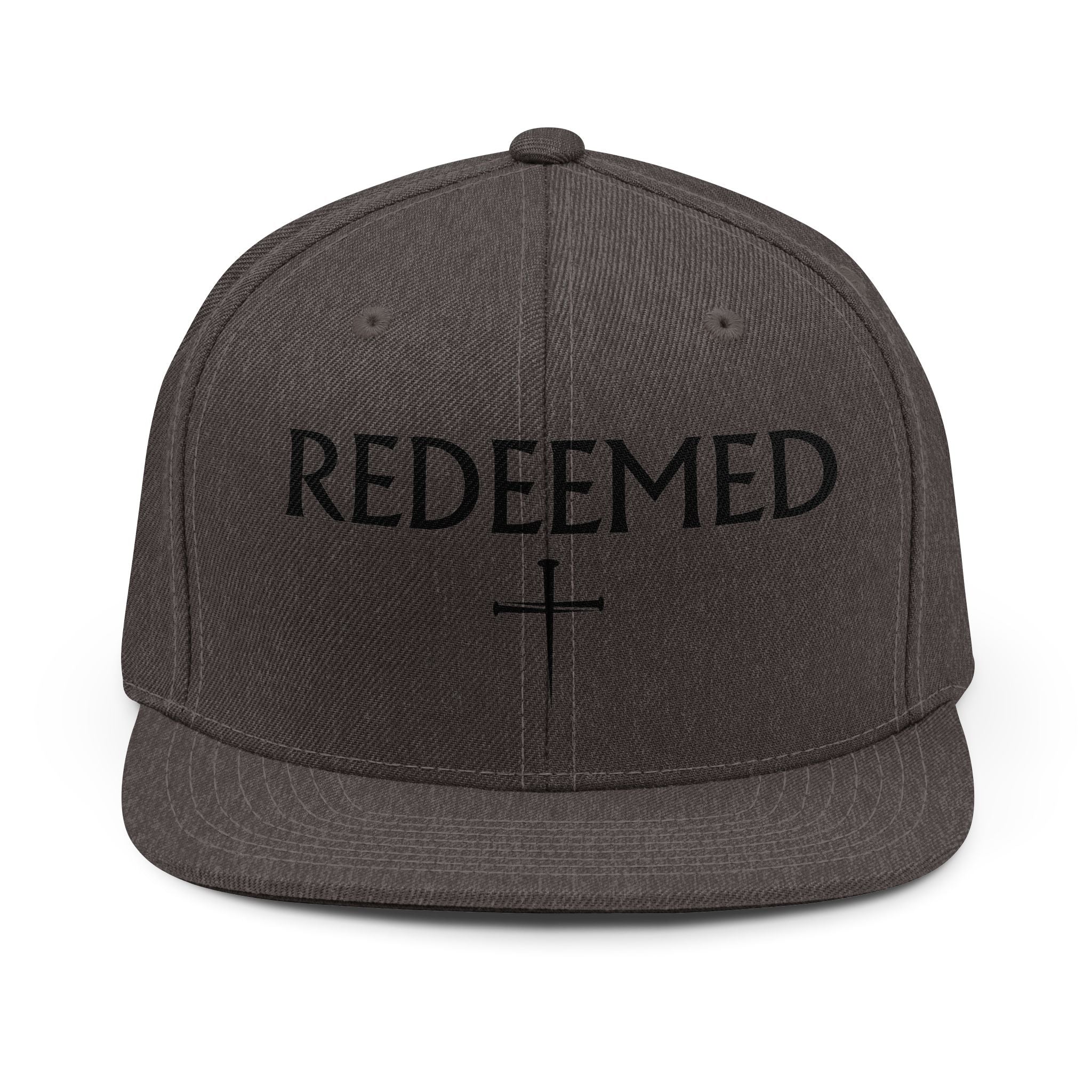 Redeemed Cross Snapback Hat | Christian Faith Baseball Cap