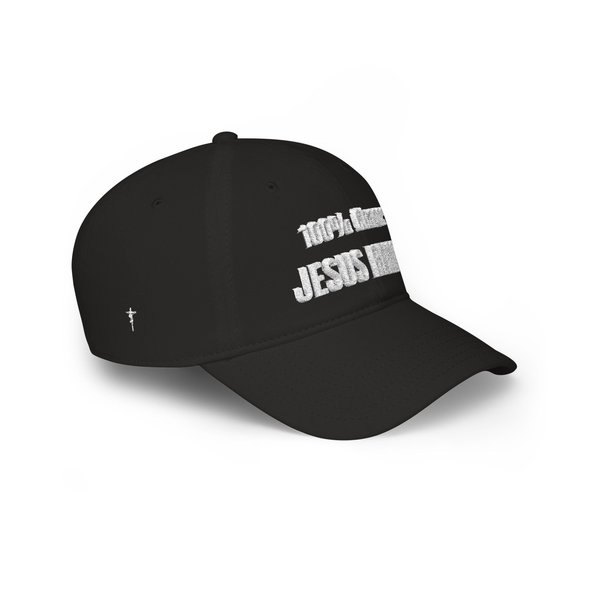 100% Chance Jesus Reigns Baseball Cap | Christian Faith Hat, Religious Embroidered