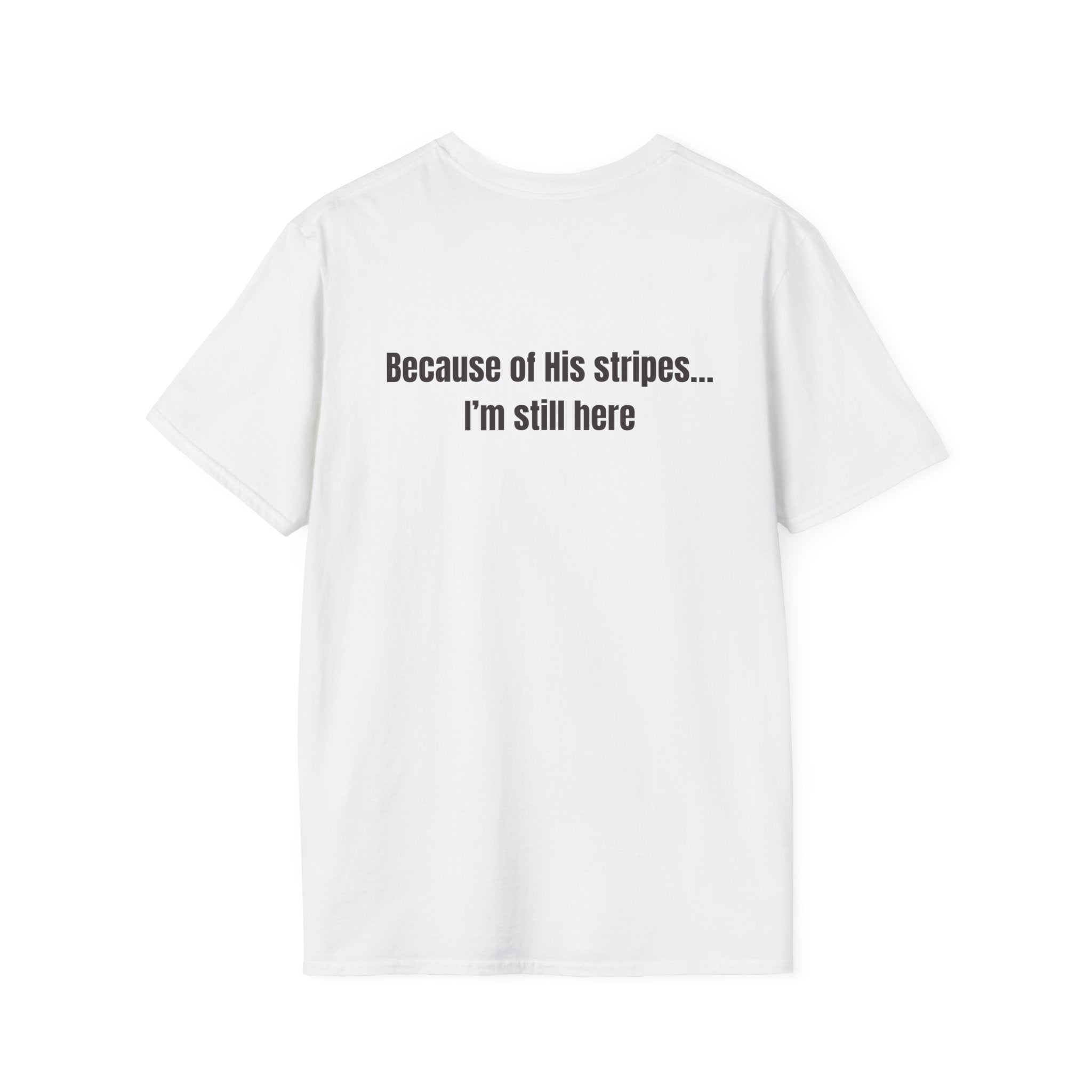 Jesus with Crown of Thorns T-Shirt | Because of His Stripes religious tee