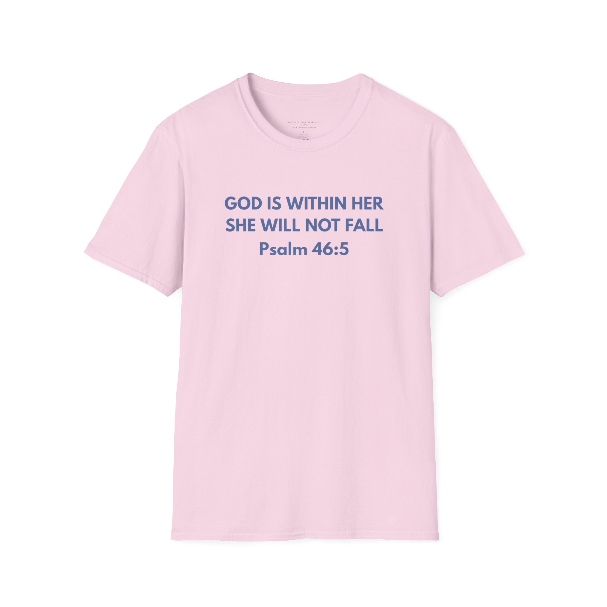 God Is Within Her Unisex Softstyle T-Shirt