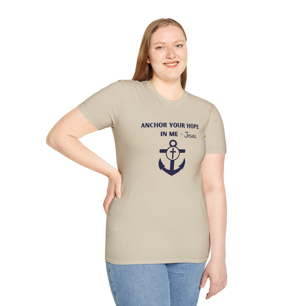 Anchor Your Hope in Me T-Shirt | Christian Anchor Design, Hebrews 6:19 Scripture Tee