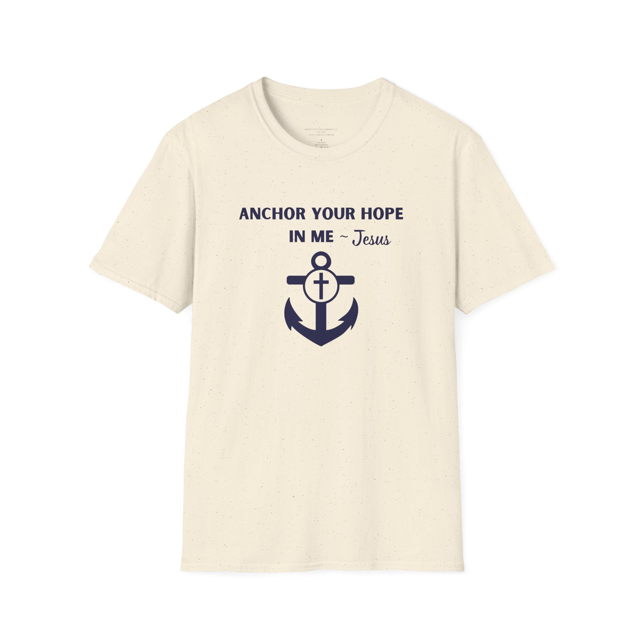 Anchor Your Hope in Me T-Shirt | Christian Anchor Design, Hebrews 6:19 Scripture Tee