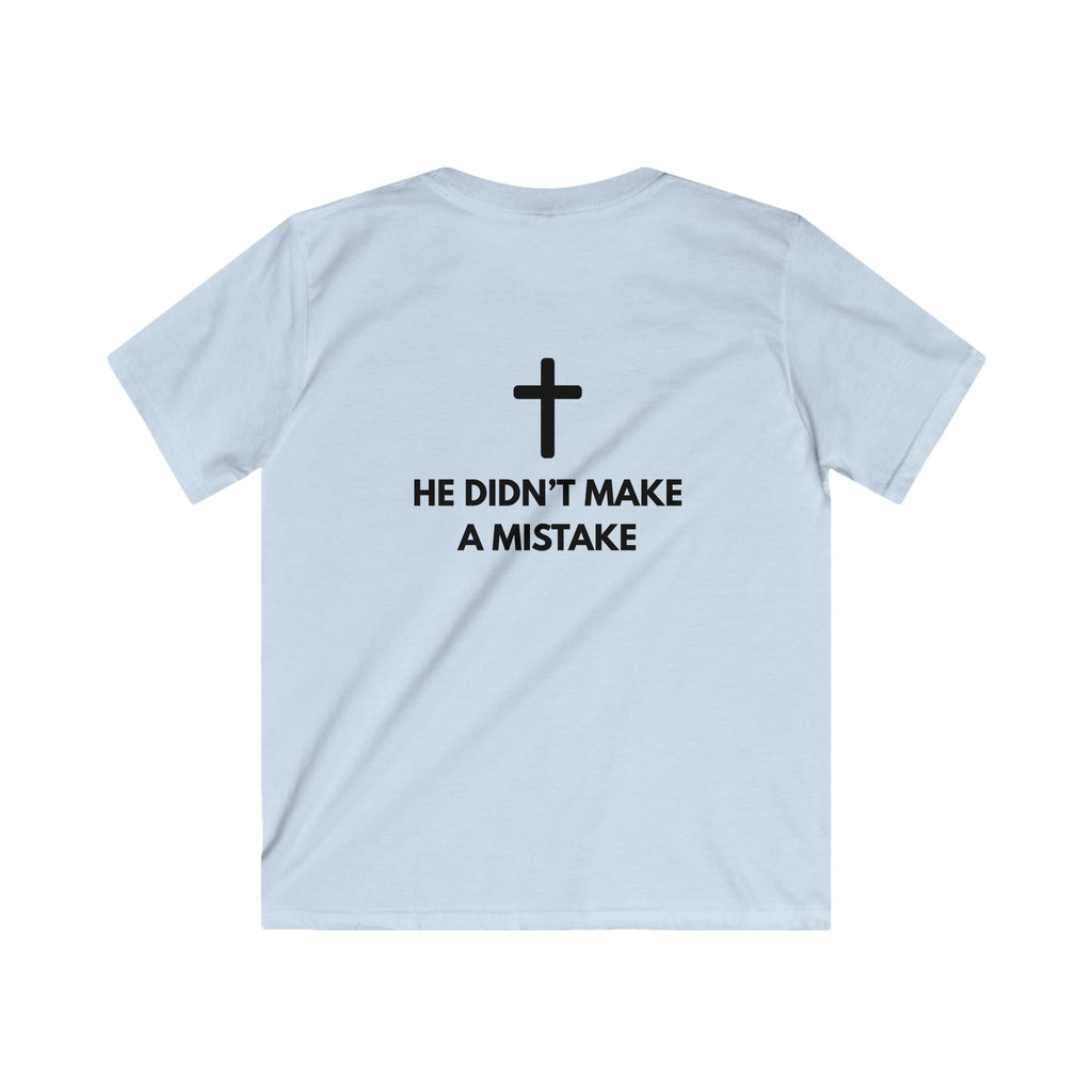 My Body Has Limits MY GOD DOESN'T kids tee | Christian faith disability design