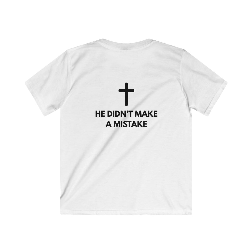 My Body Has Limits MY GOD DOESN'T kids tee | Christian faith disability design