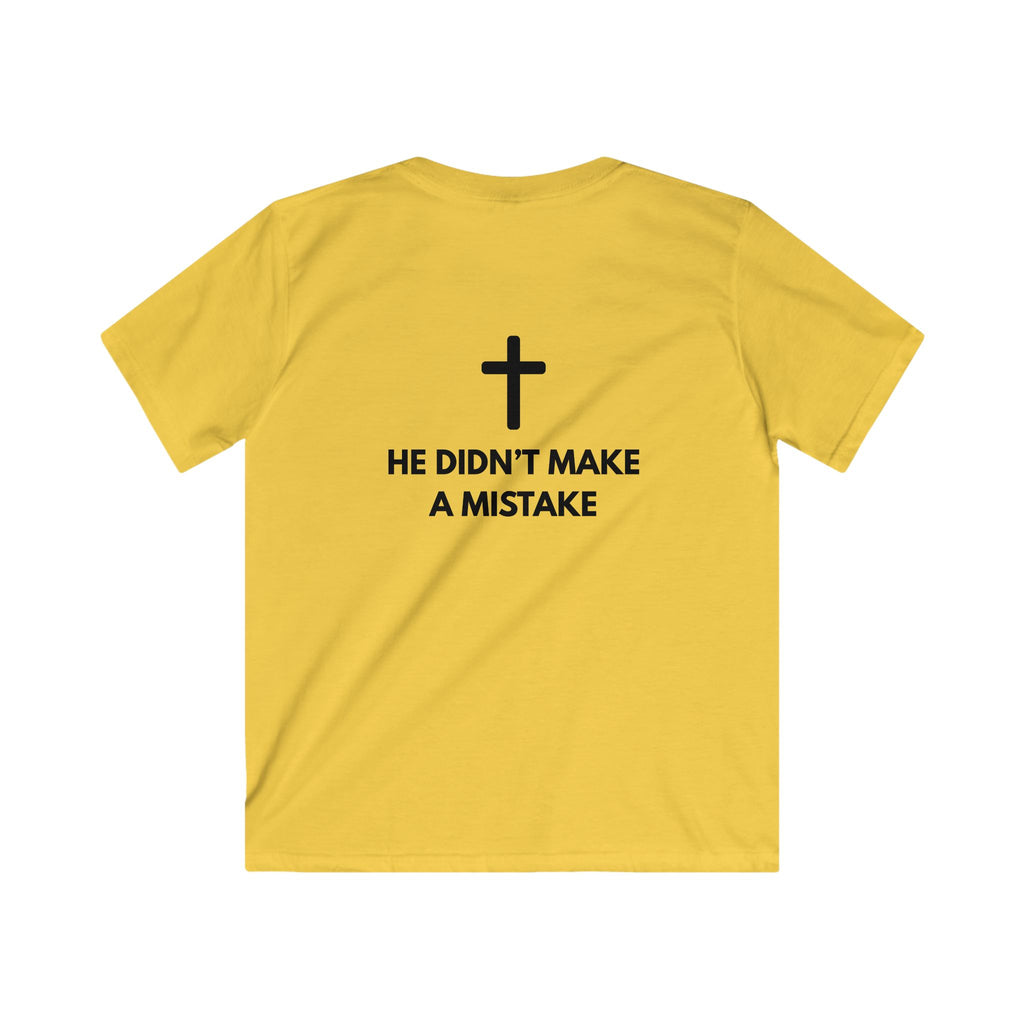 My Body Has Limits MY GOD DOESN'T kids tee | Christian faith disability design