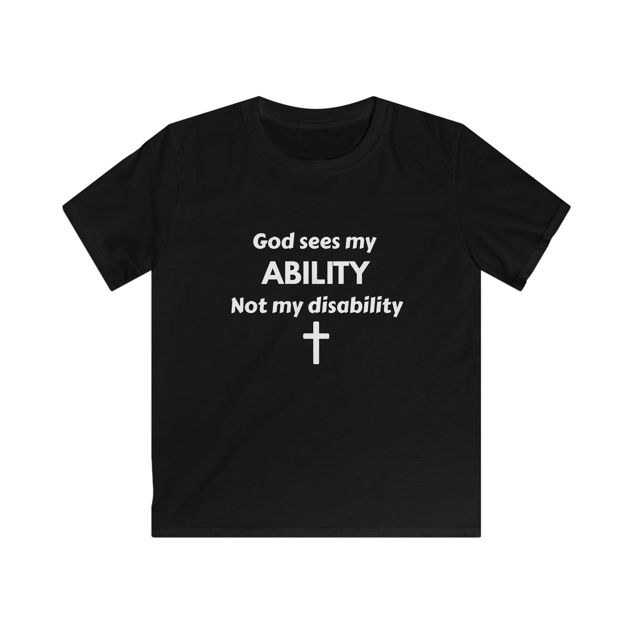 God Sees My Ability Kids Tee | Christian Faith Disability Awareness