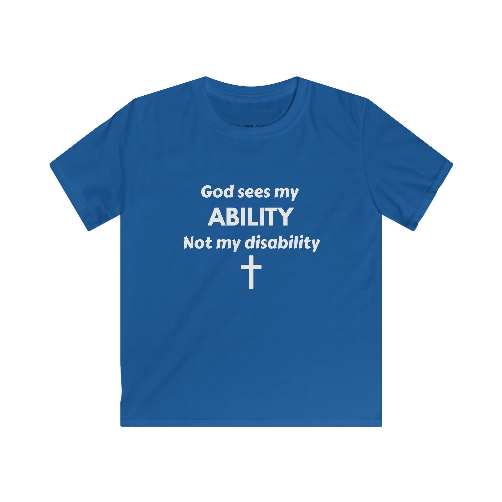 God Sees My Ability Kids Tee | Christian Faith Disability Awareness