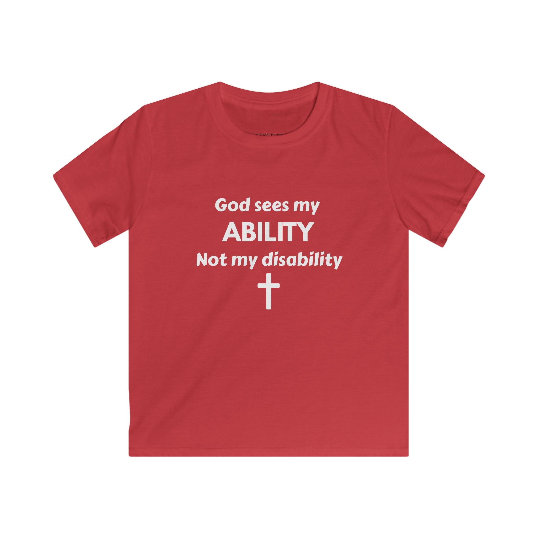 God Sees My Ability Kids Tee | Christian Faith Disability Awareness