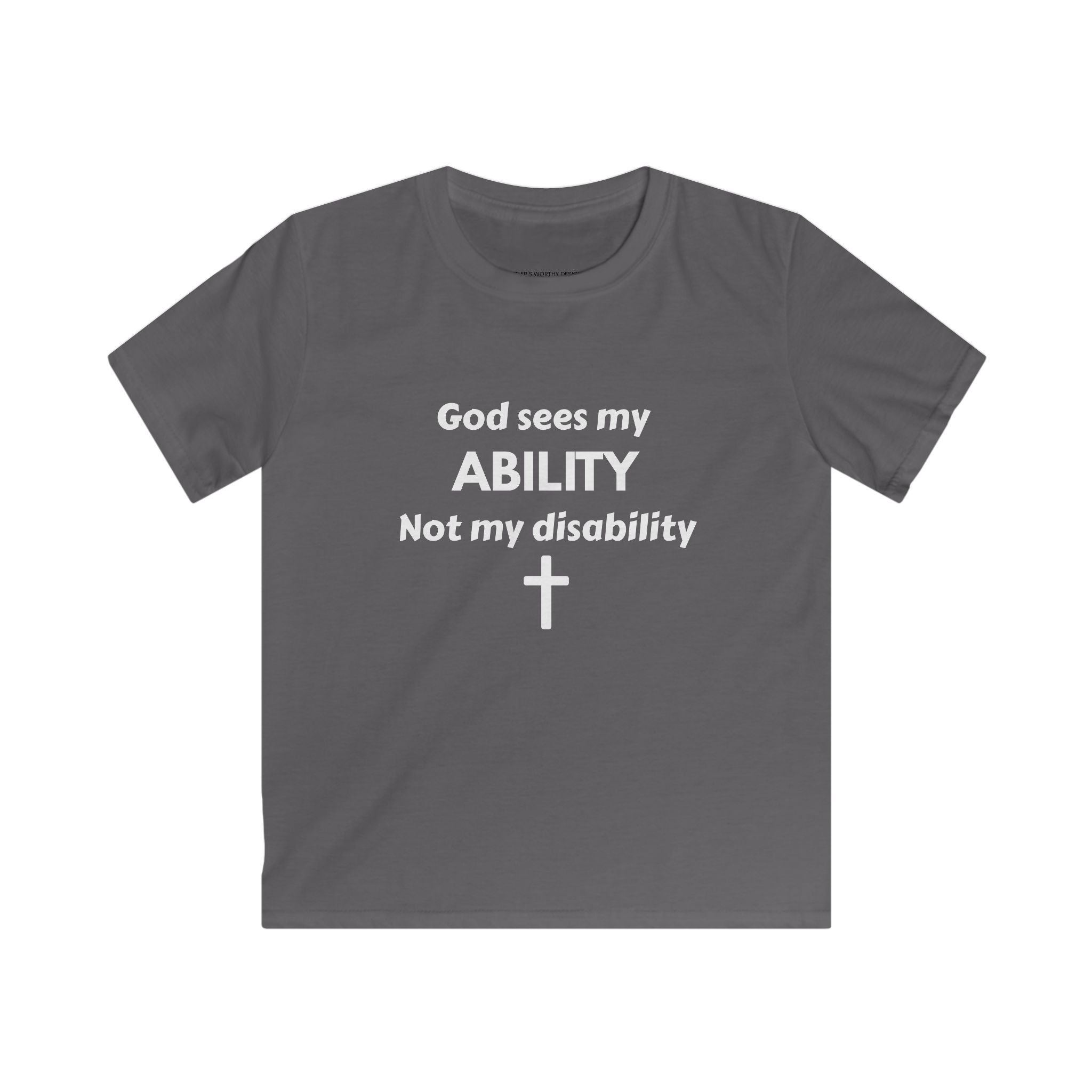 God Sees My Ability Kids Tee | Christian Faith Disability Awareness