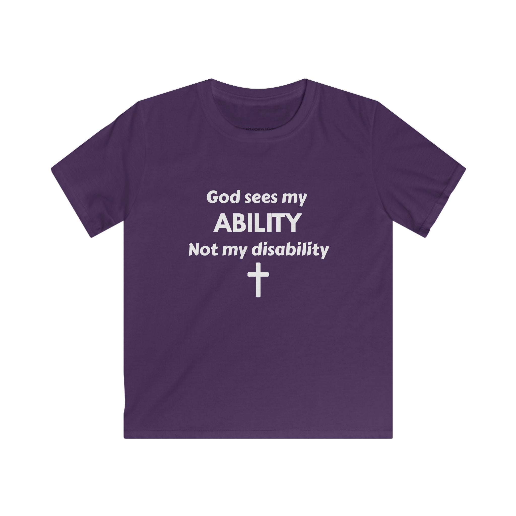 God Sees My Ability Kids Tee | Christian Faith Disability Awareness
