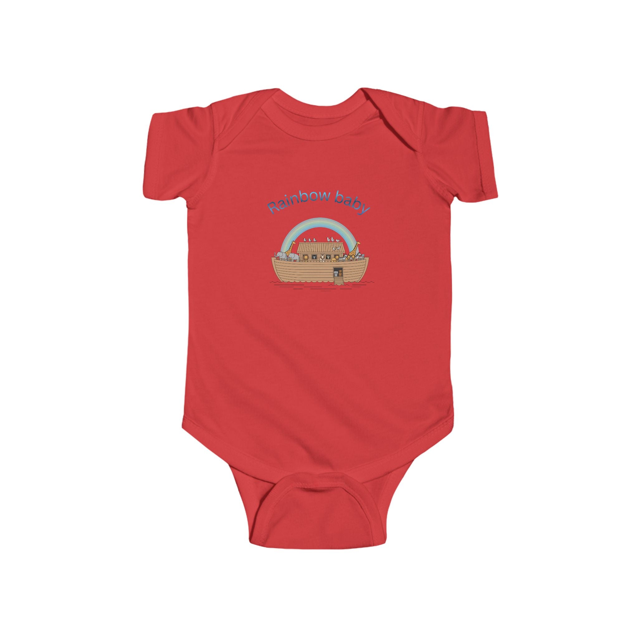 Rainbow Baby Noah's Ark Infant Bodysuit | Cute Nursery Baby Onesie