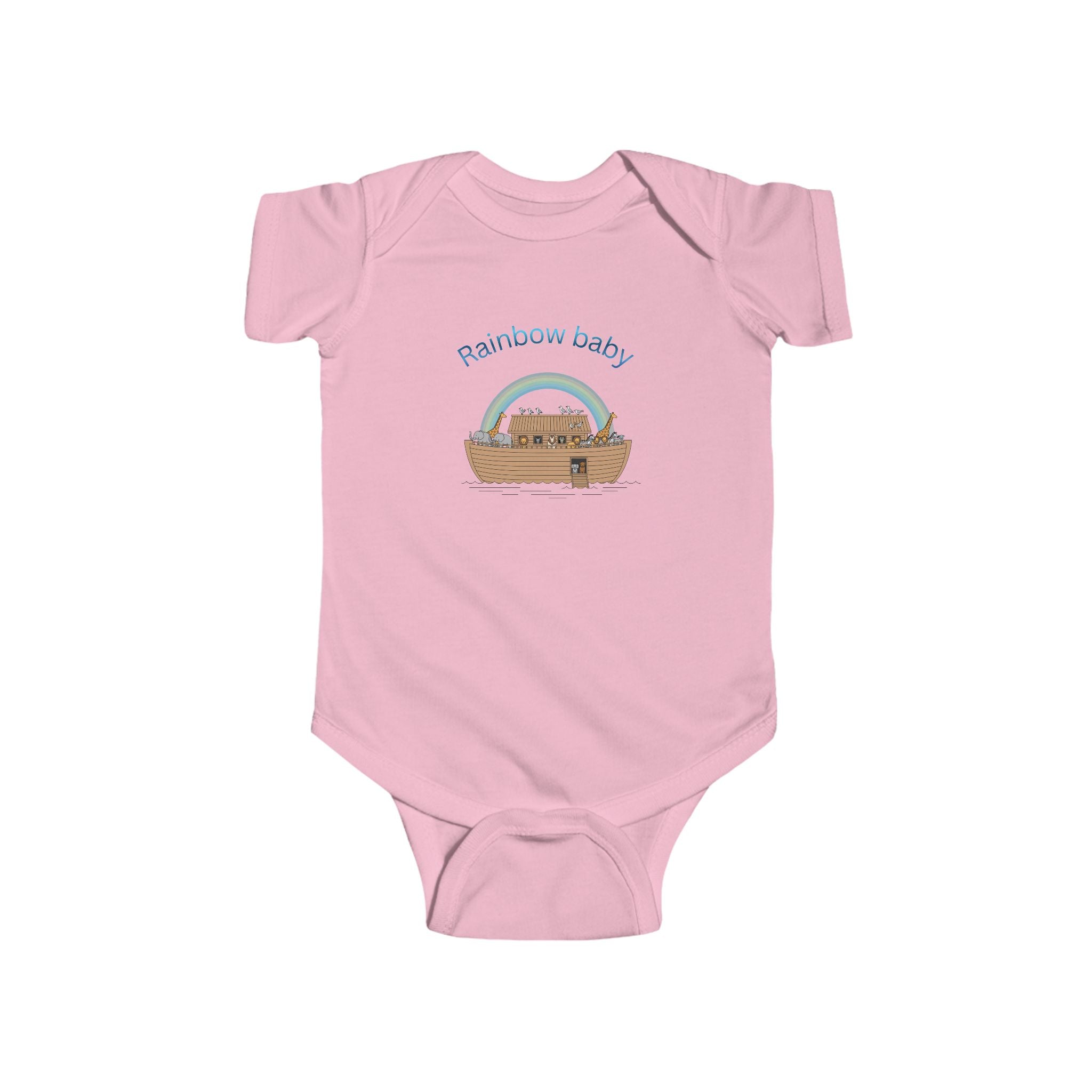 Rainbow Baby Noah's Ark Infant Bodysuit | Cute Nursery Baby Onesie