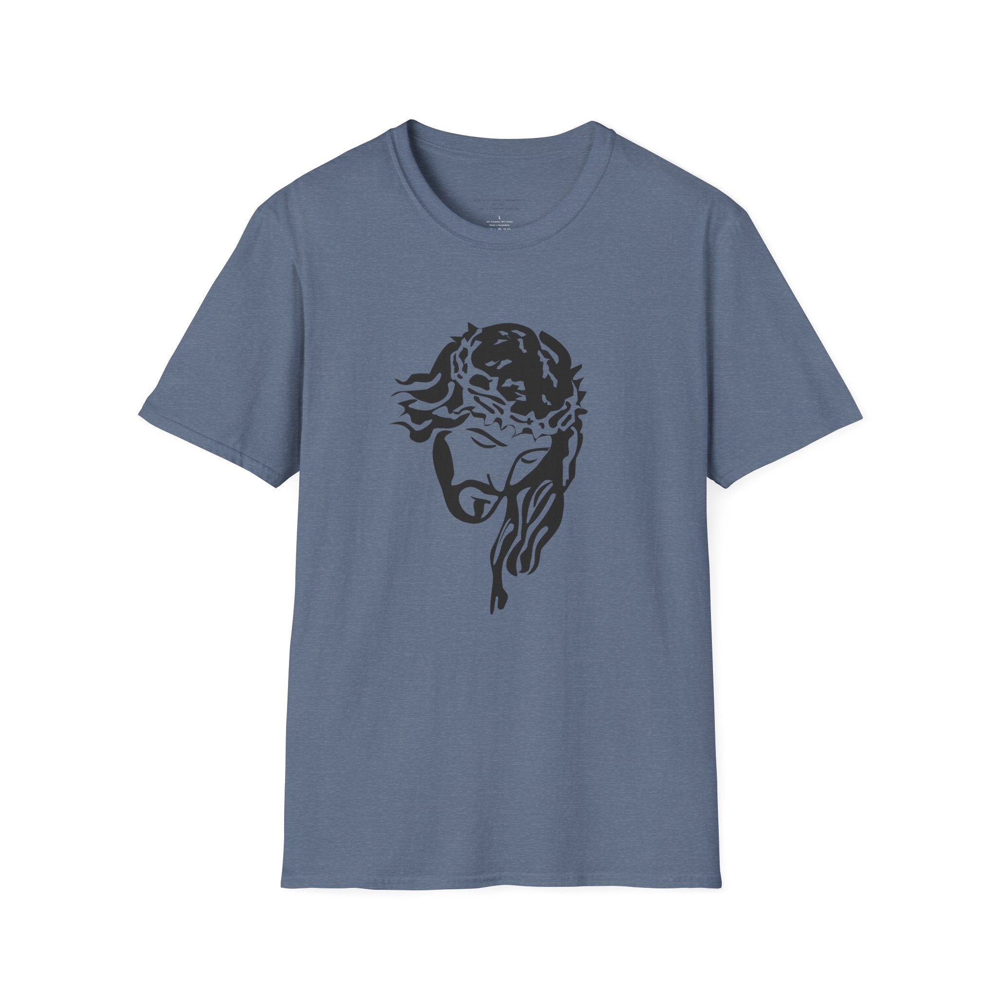 Jesus with Crown of Thorns T-Shirt | Because of His Stripes religious tee