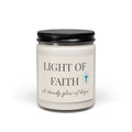 Light of Faith Cross Scented Soy Candle 9oz | Inspirational Christian Candle