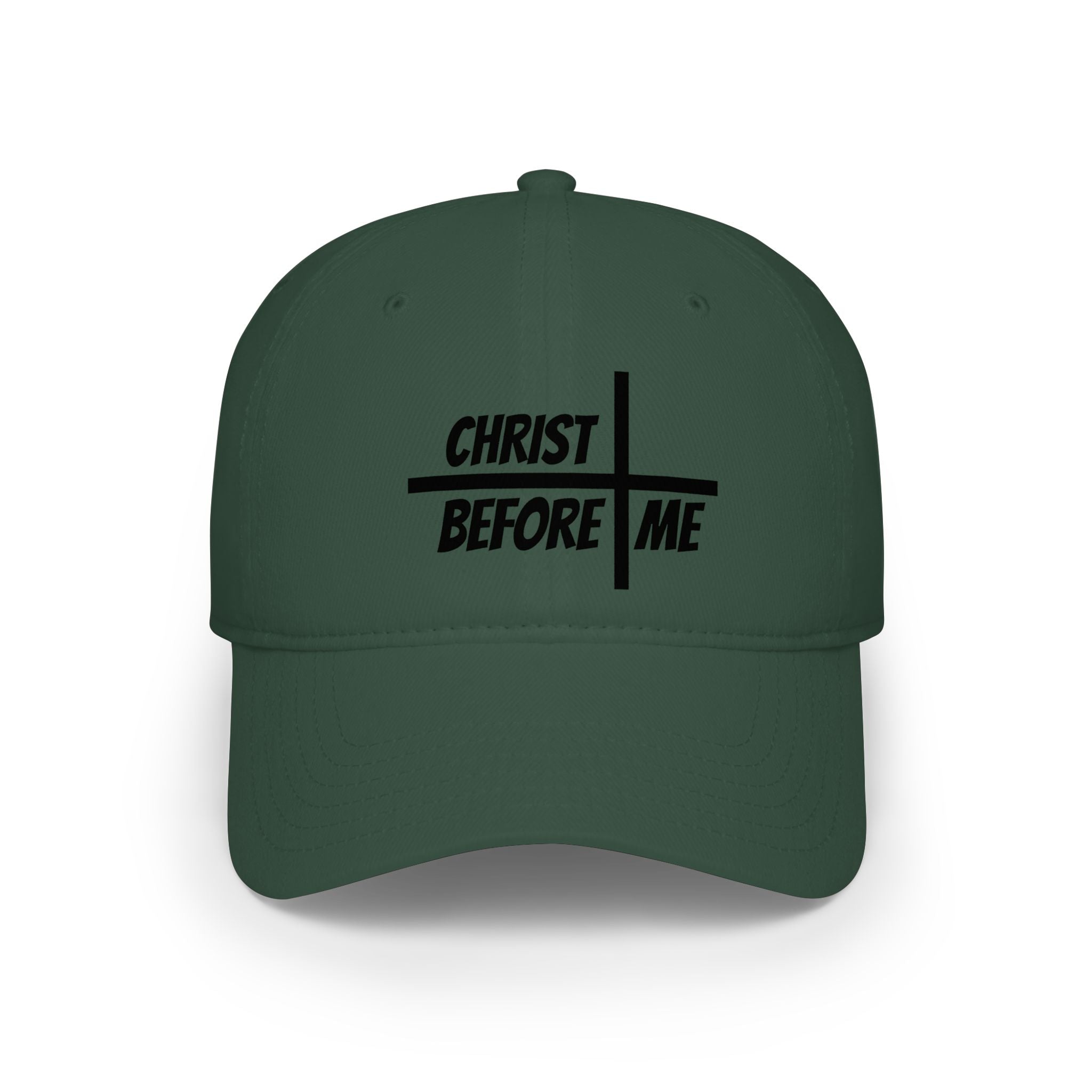 Christ Before Me Baseball Cap | Christian Cross Faith Hat