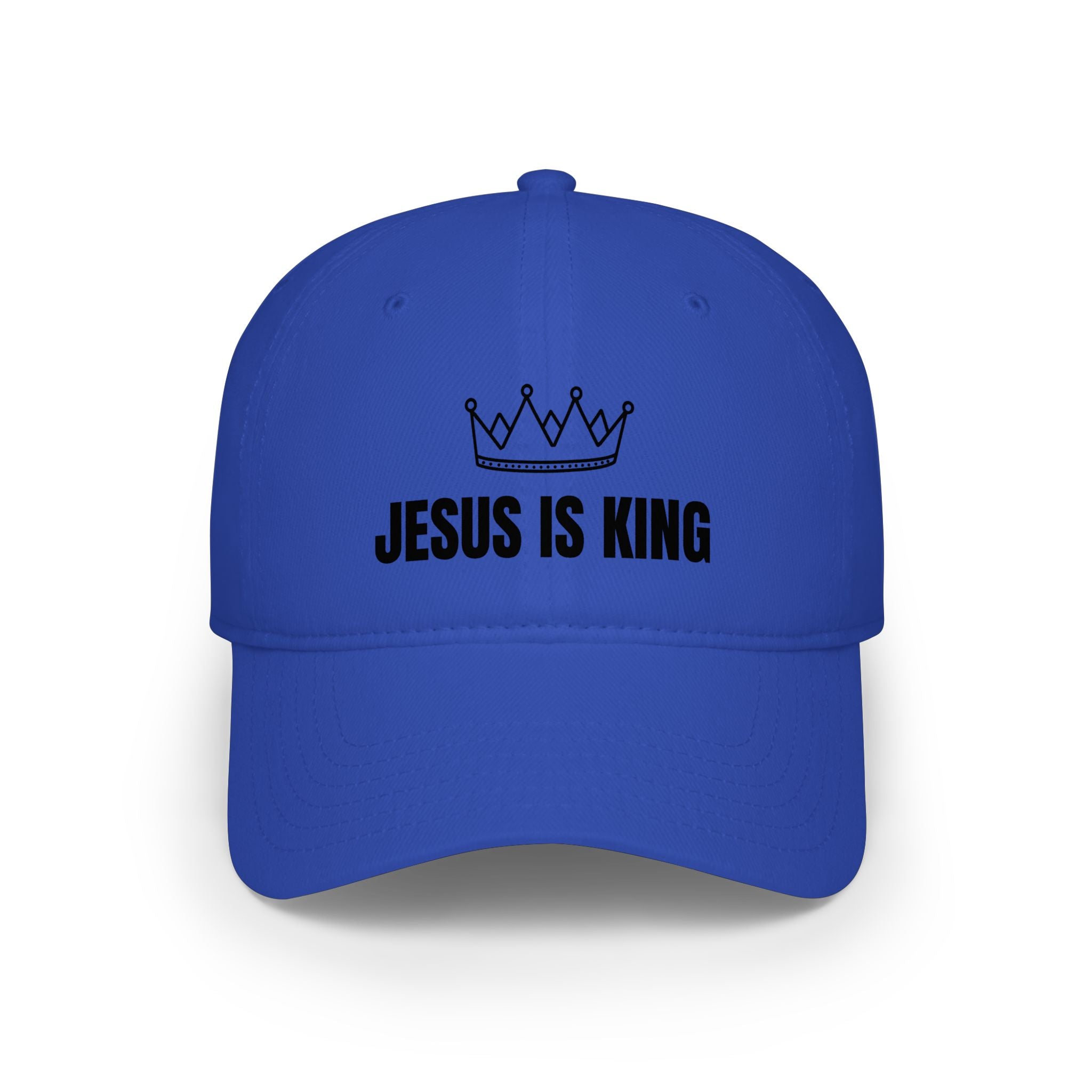 Jesus Is King crown Baseball Cap | Christian faith hat