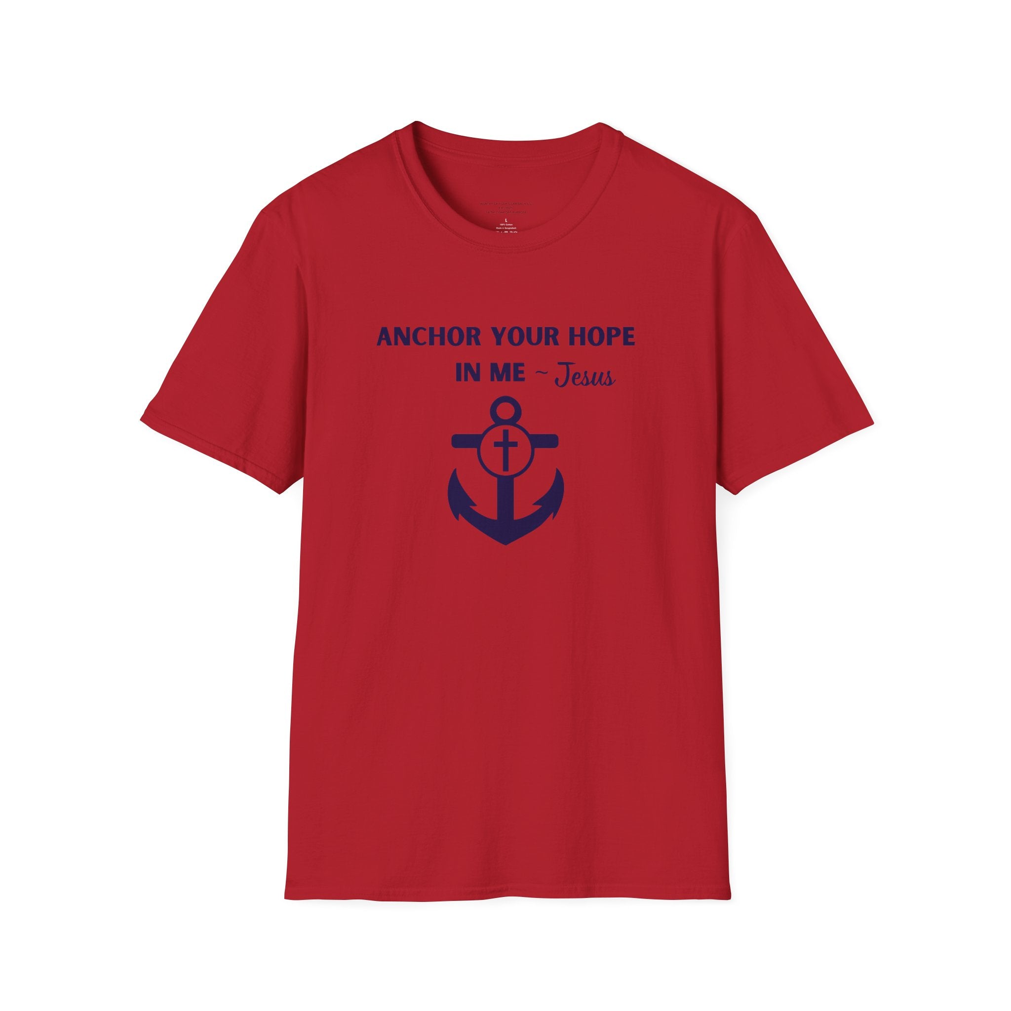 Anchor Your Hope in Me T-Shirt | Christian Anchor Design, Hebrews 6:19 Scripture Tee