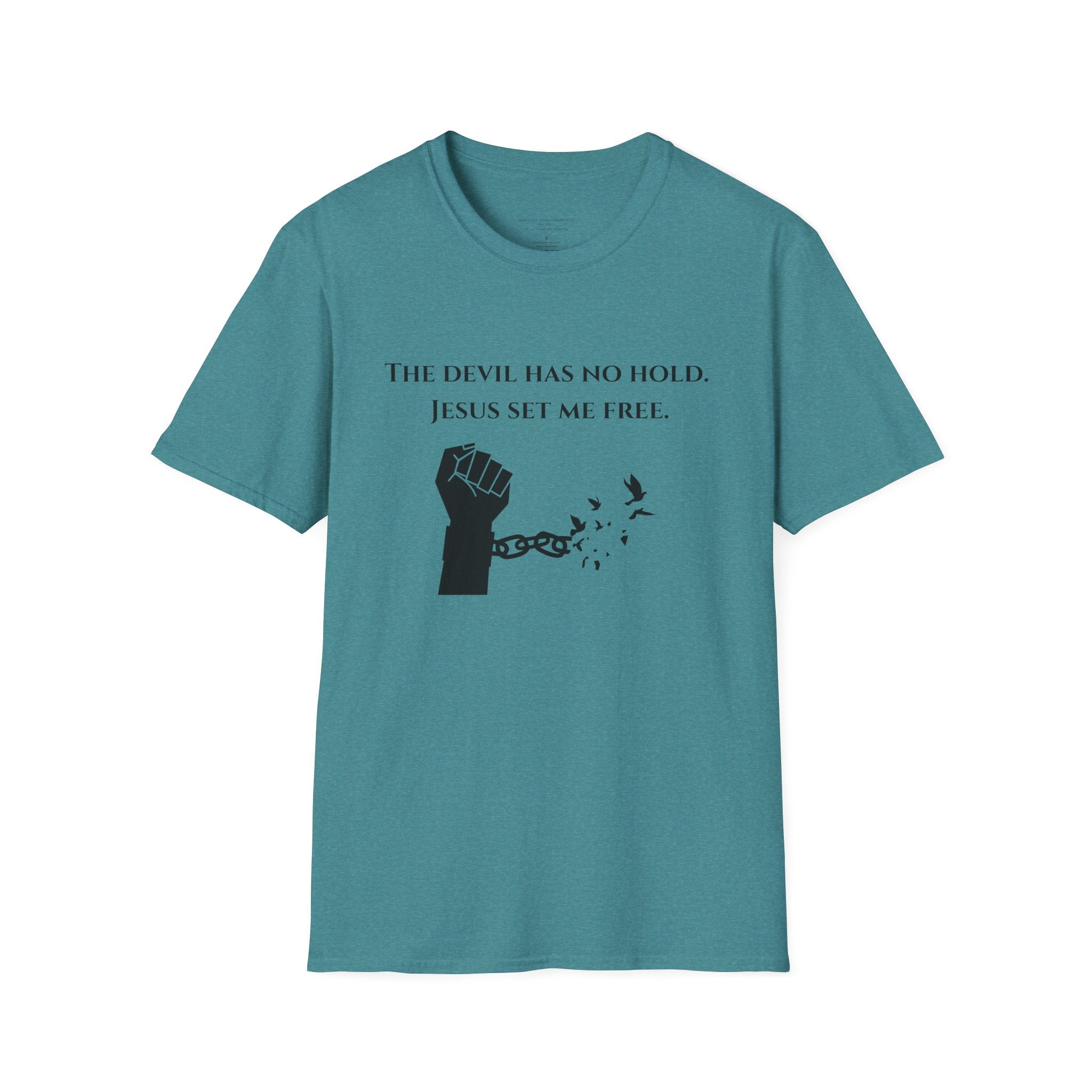 The Devil Has No Hold Jesus Set Me Free T-Shirt | Christian Faith Tee