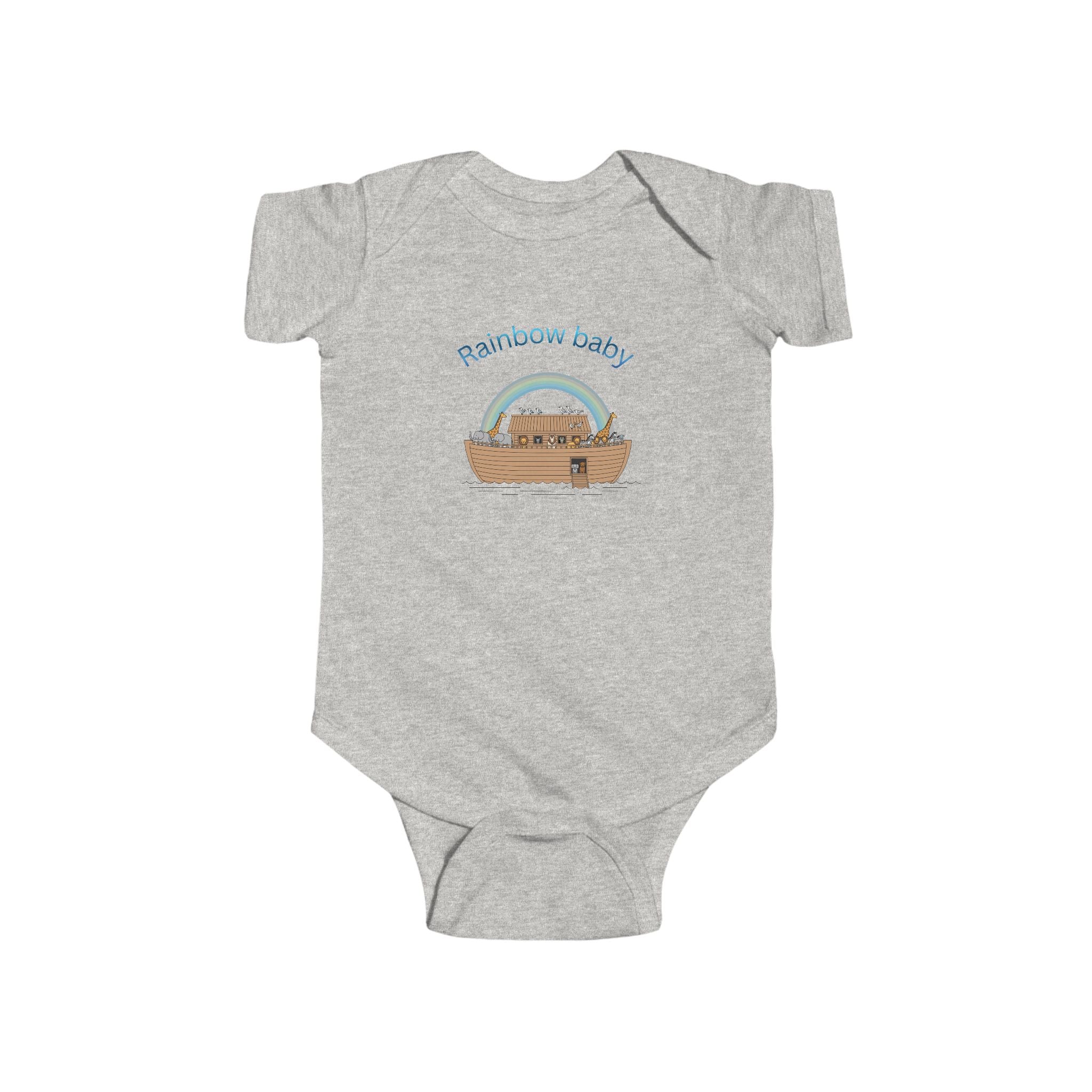 Rainbow Baby Noah's Ark Infant Bodysuit | Cute Nursery Baby Onesie