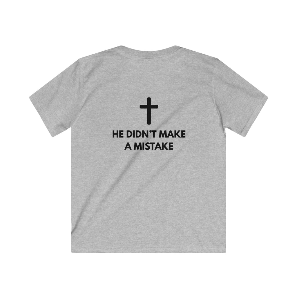 My Body Has Limits MY GOD DOESN'T kids tee | Christian faith disability design