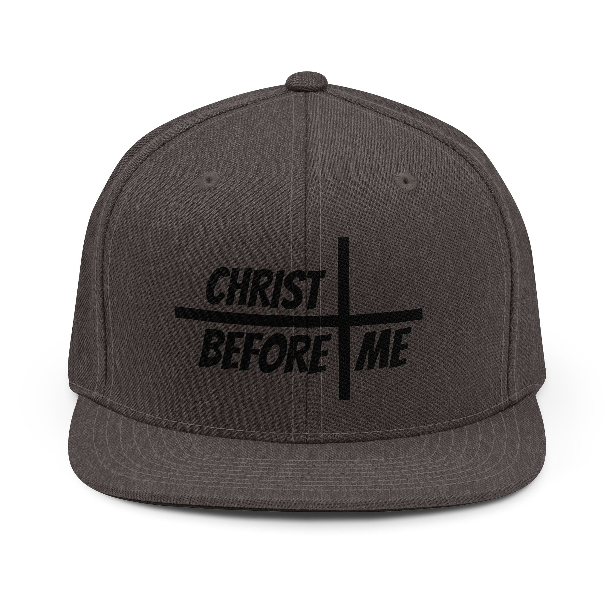 Christ Before Me hat | Snapback Christian cross cap