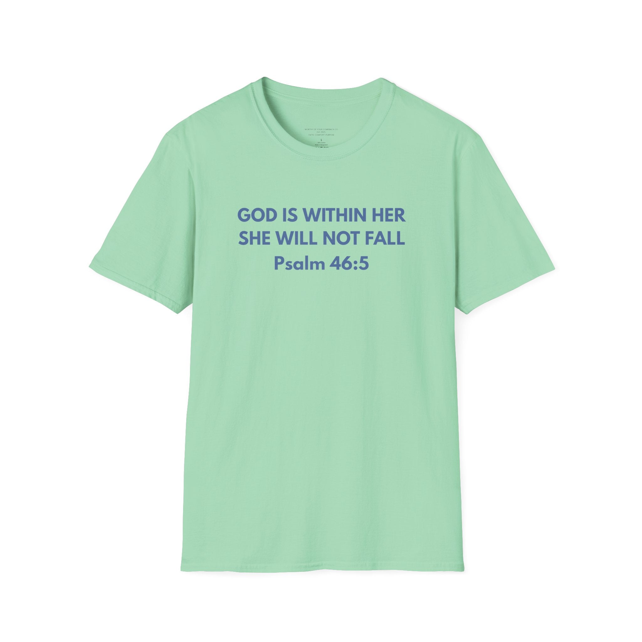 God Is Within Her Unisex Softstyle T-Shirt