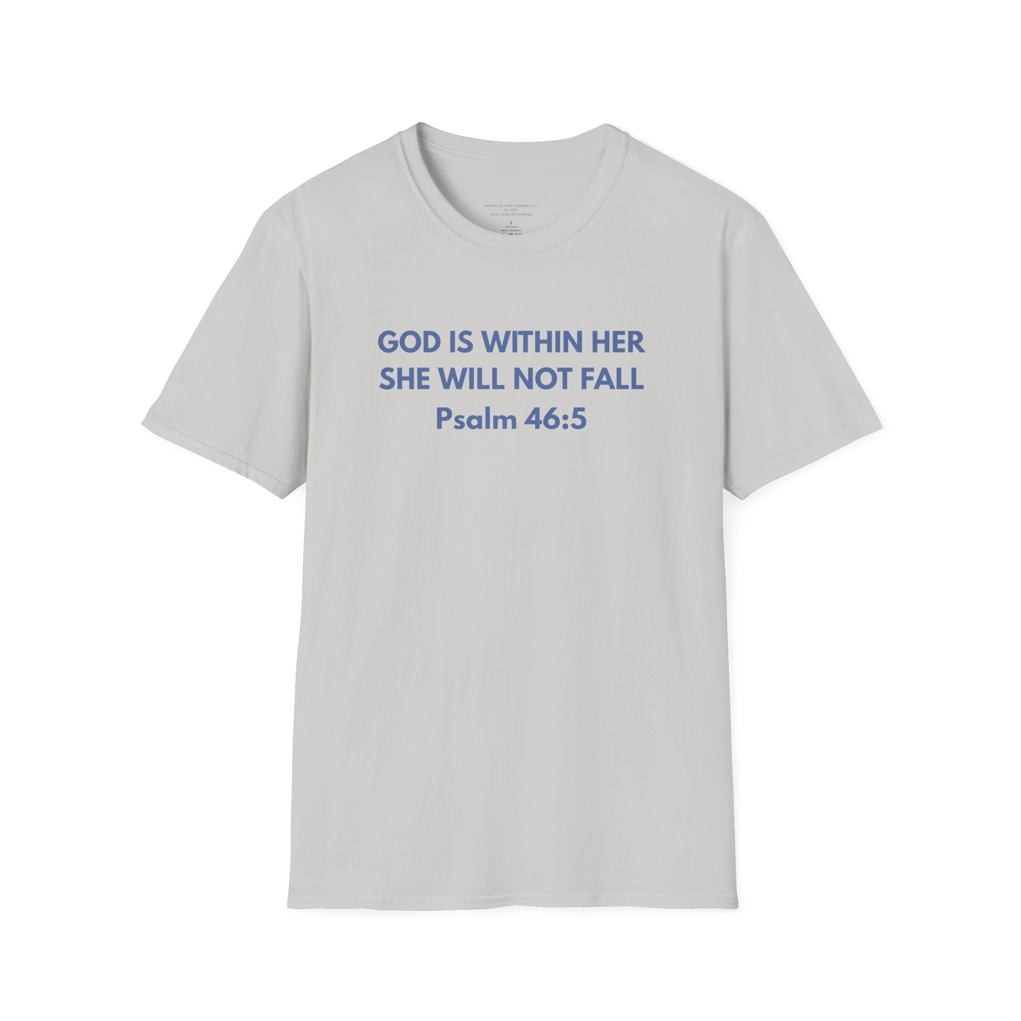 God Is Within Her Unisex Softstyle T-Shirt
