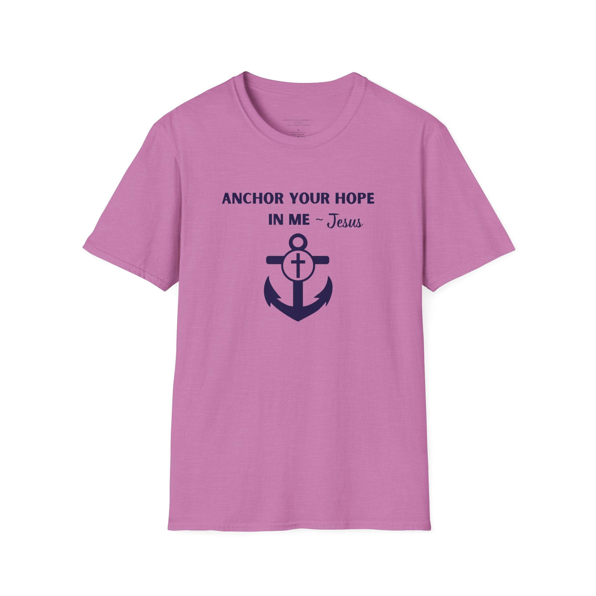 Anchor Your Hope in Me T-Shirt | Christian Anchor Design, Hebrews 6:19 Scripture Tee