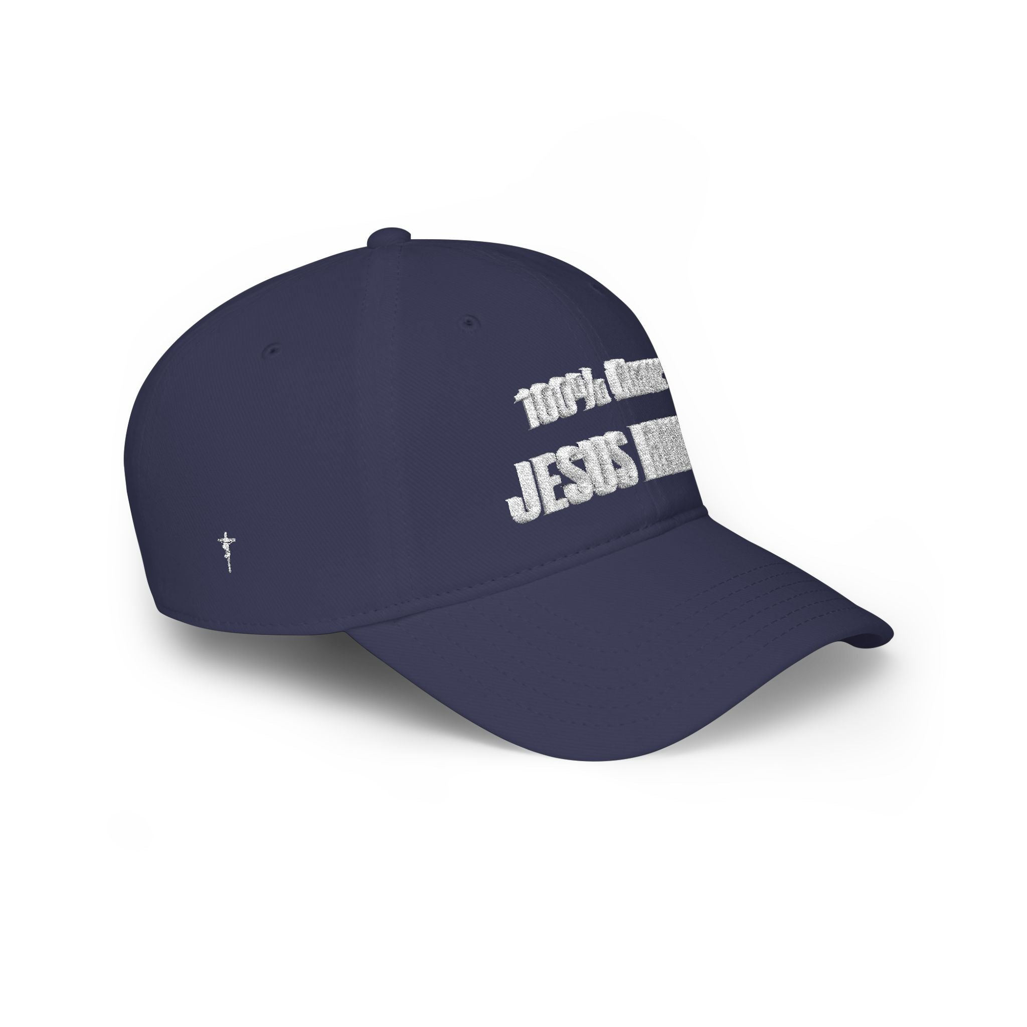 100% Chance Jesus Reigns Baseball Cap | Christian Faith Hat, Religious Embroidered