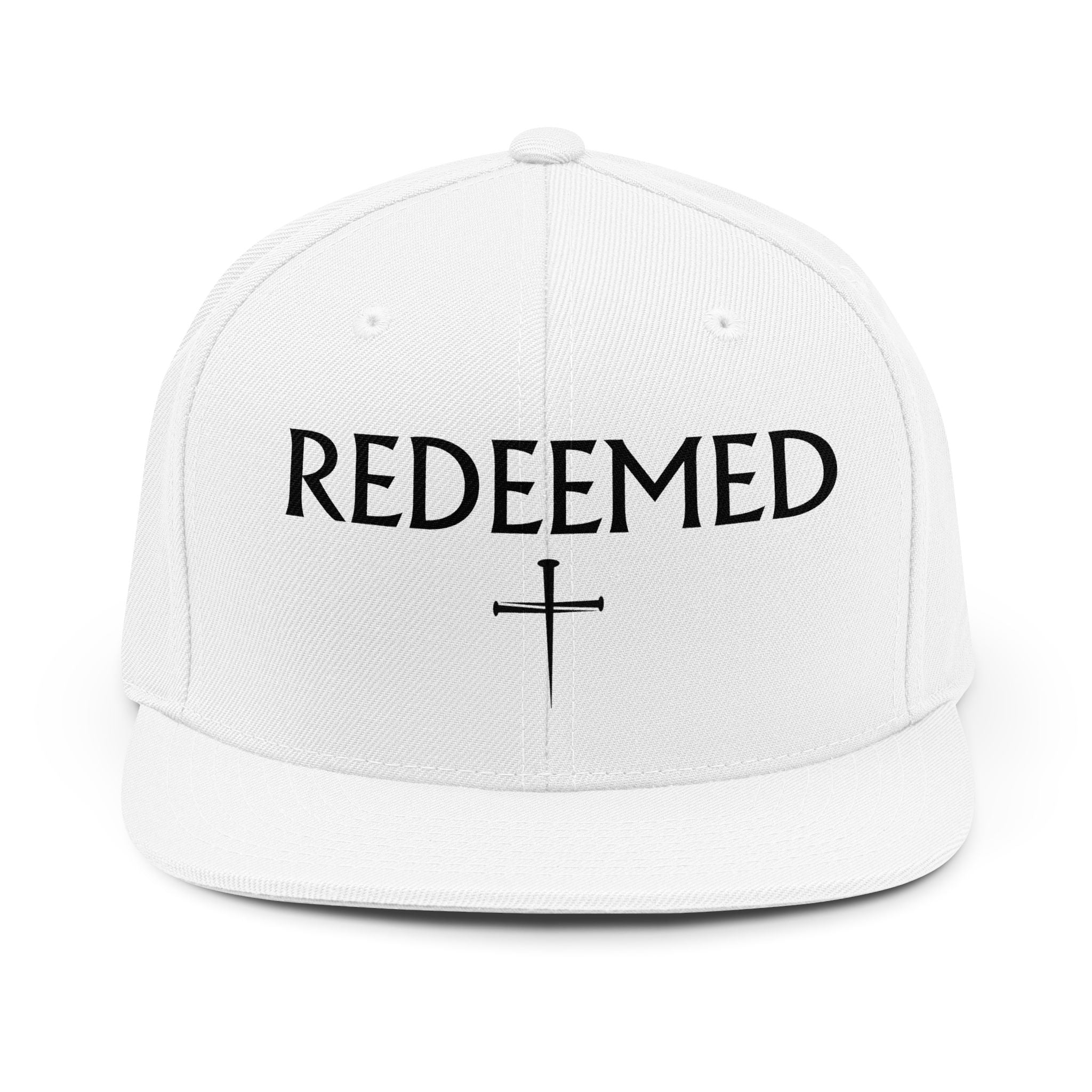 Redeemed Cross Snapback Hat | Christian Faith Baseball Cap