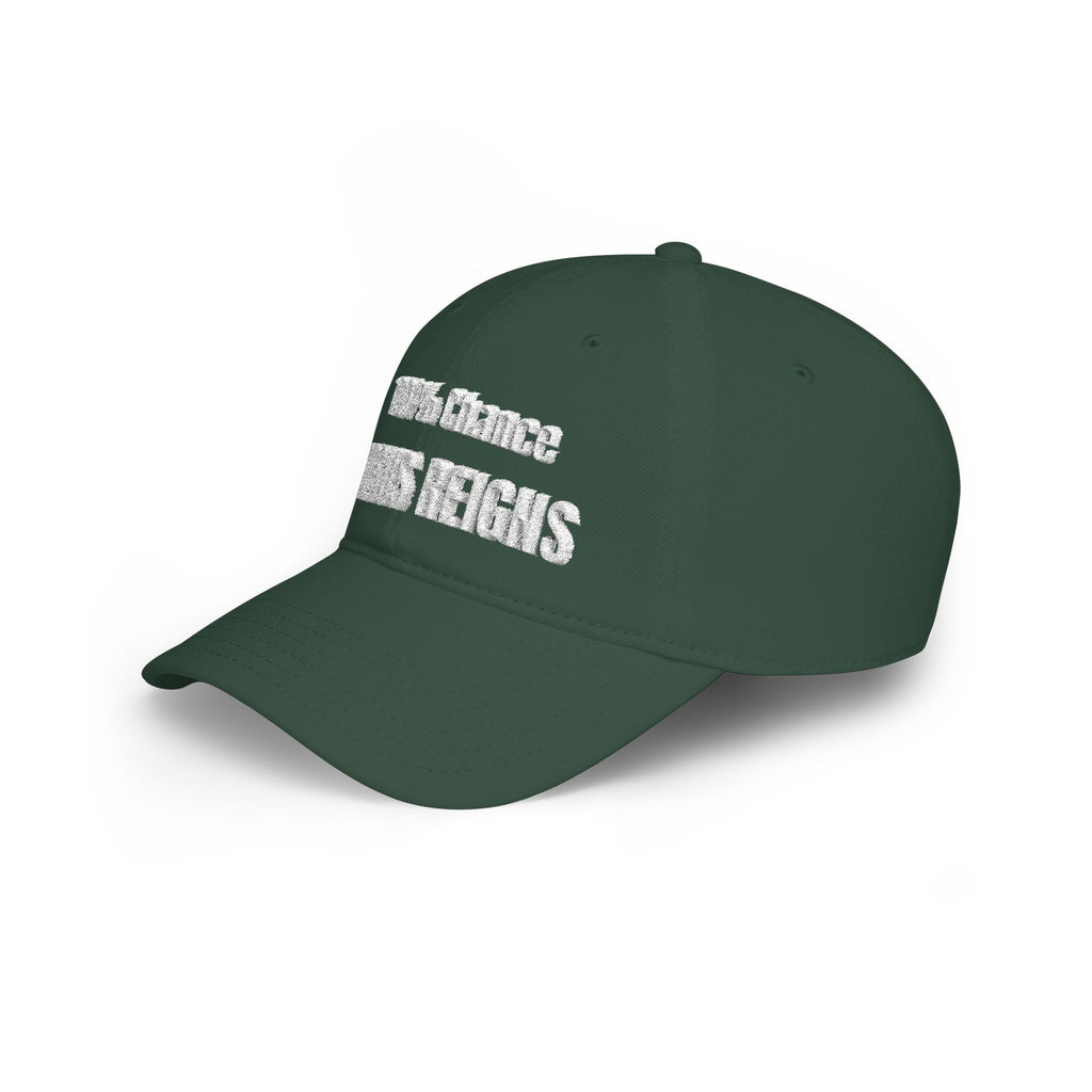 100% Chance Jesus Reigns Baseball Cap | Christian Faith Hat, Religious Embroidered