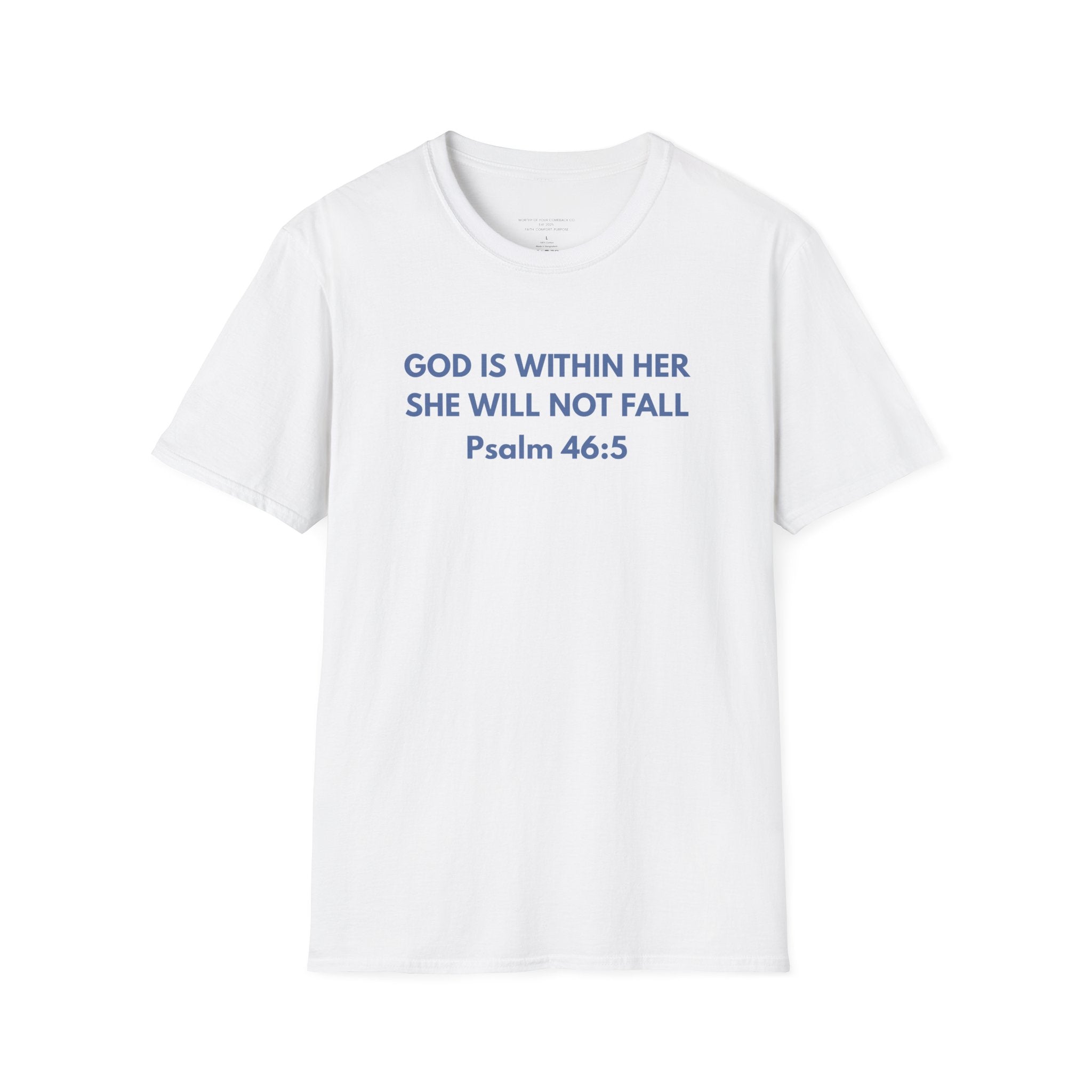 God Is Within Her Unisex Softstyle T-Shirt