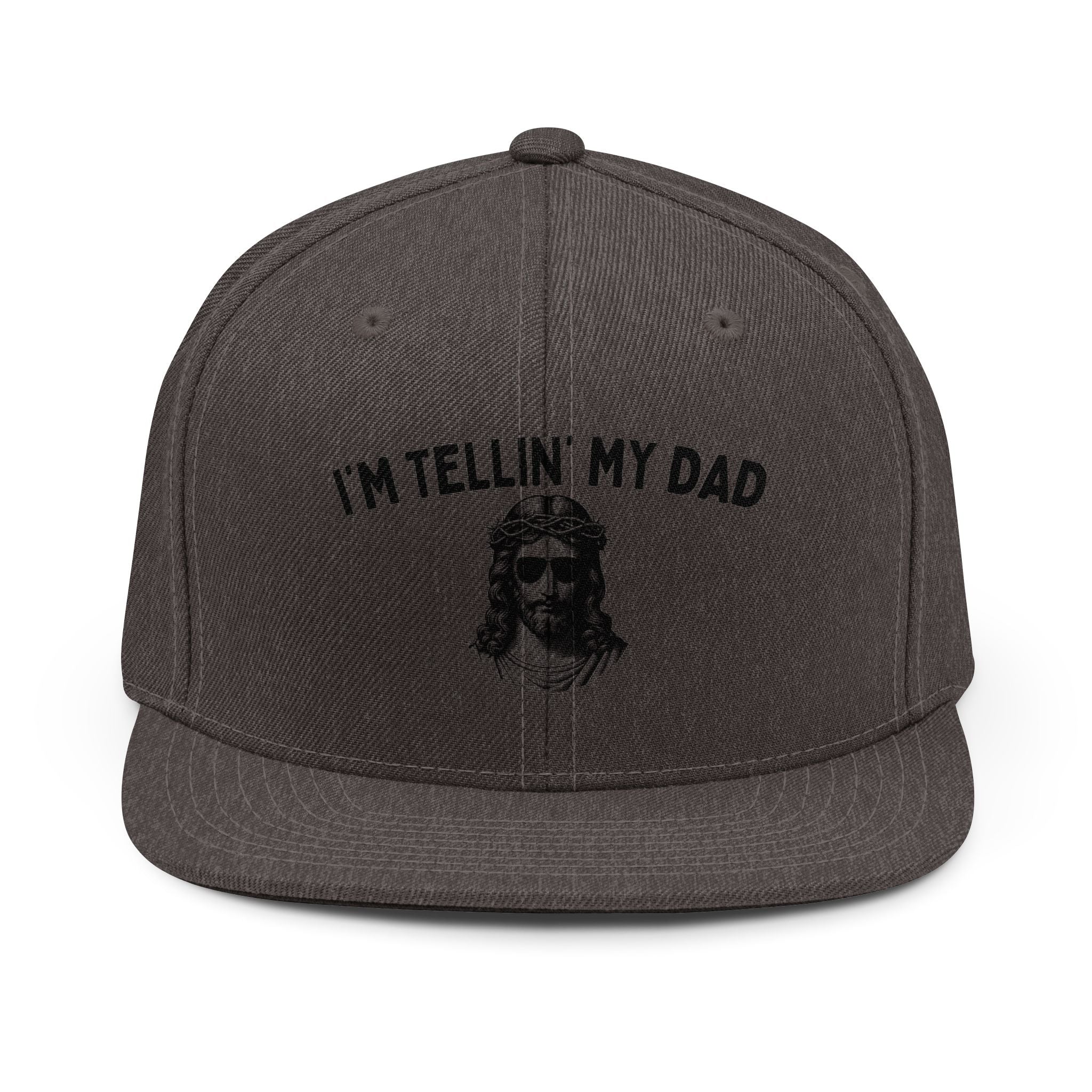 I’m Tellin’ My Dad hat | Jesus illustration snapback