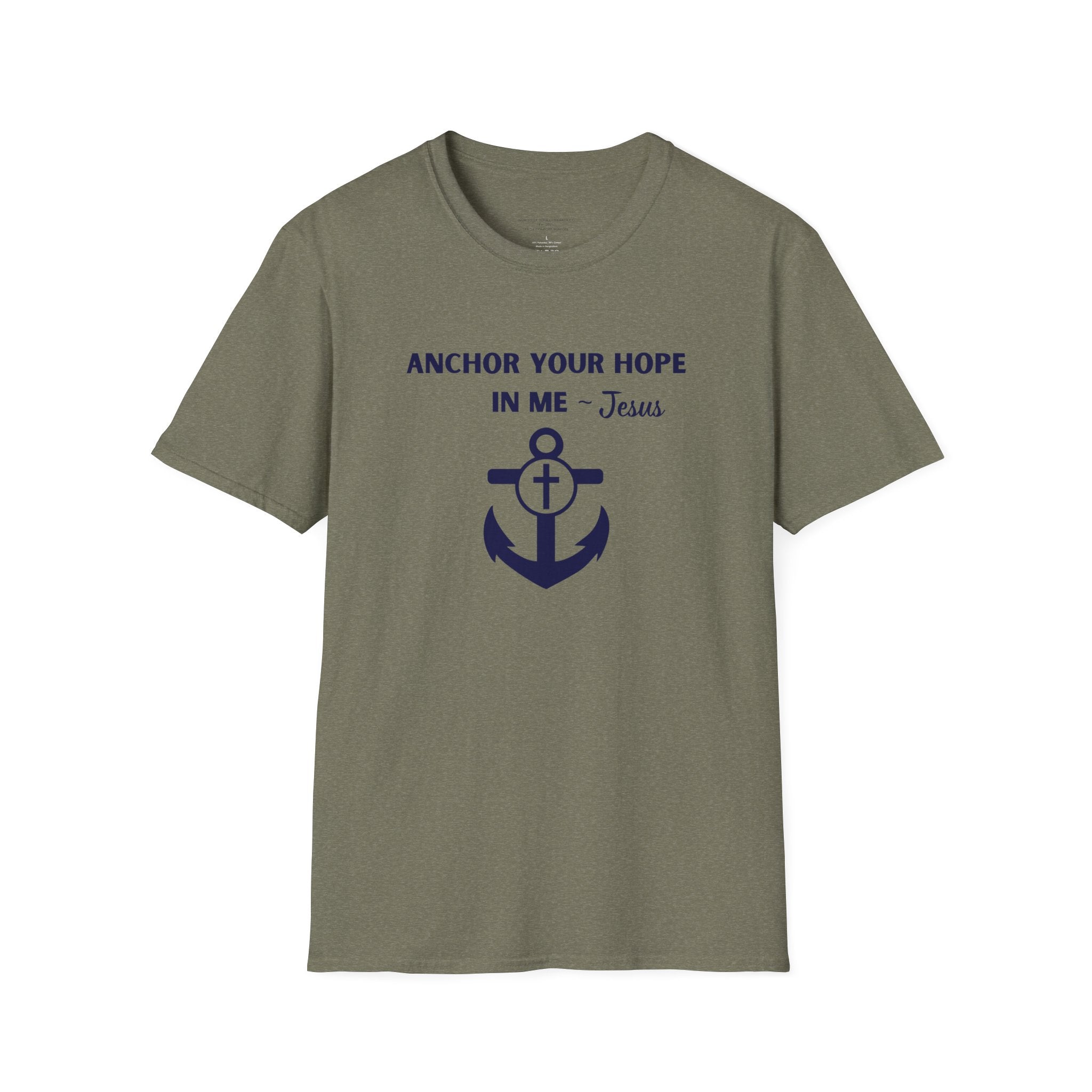Anchor Your Hope in Me T-Shirt | Christian Anchor Design, Hebrews 6:19 Scripture Tee