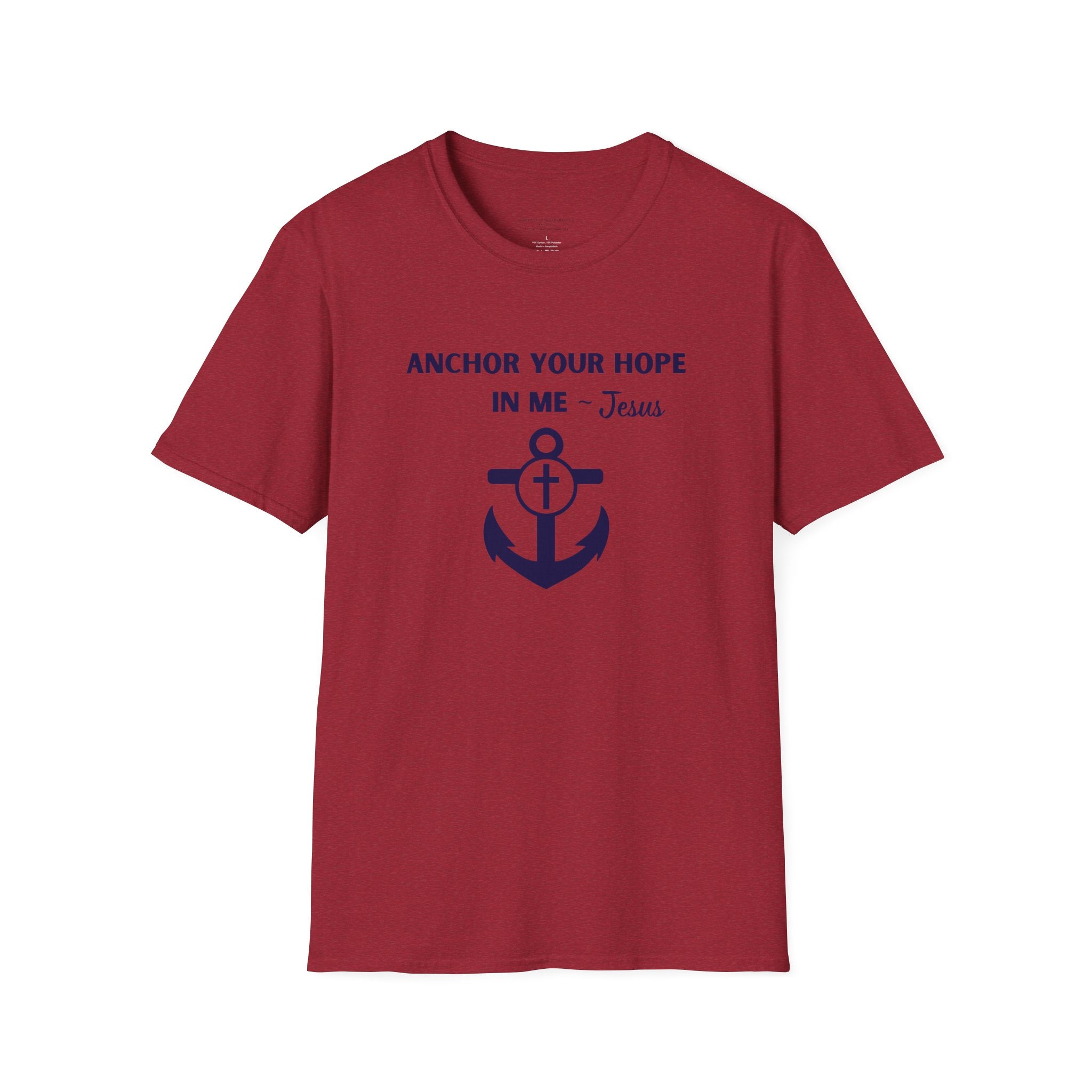 Anchor Your Hope in Me T-Shirt | Christian Anchor Design, Hebrews 6:19 Scripture Tee