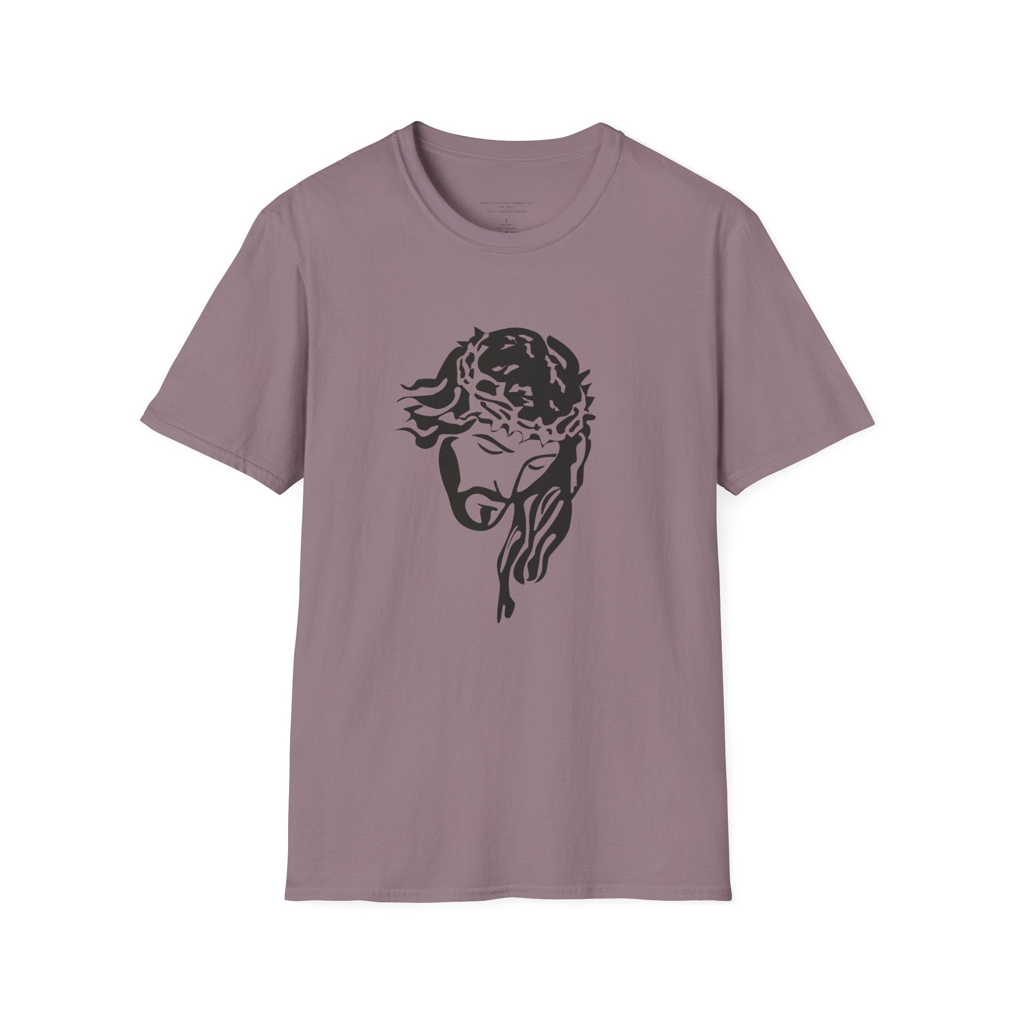 Jesus with Crown of Thorns T-Shirt | Because of His Stripes religious tee
