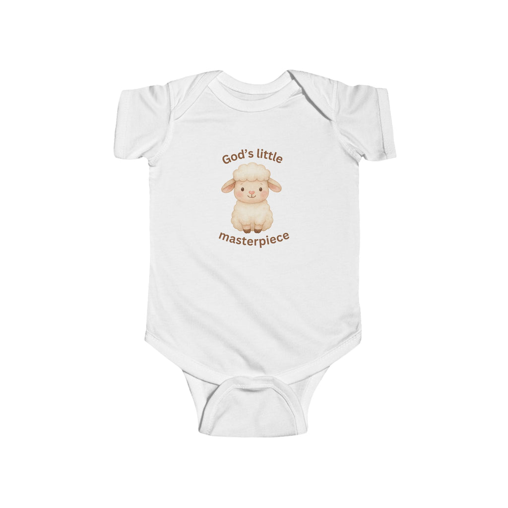 God's Little Masterpiece Lamb Infant Bodysuit | Baby Onesie