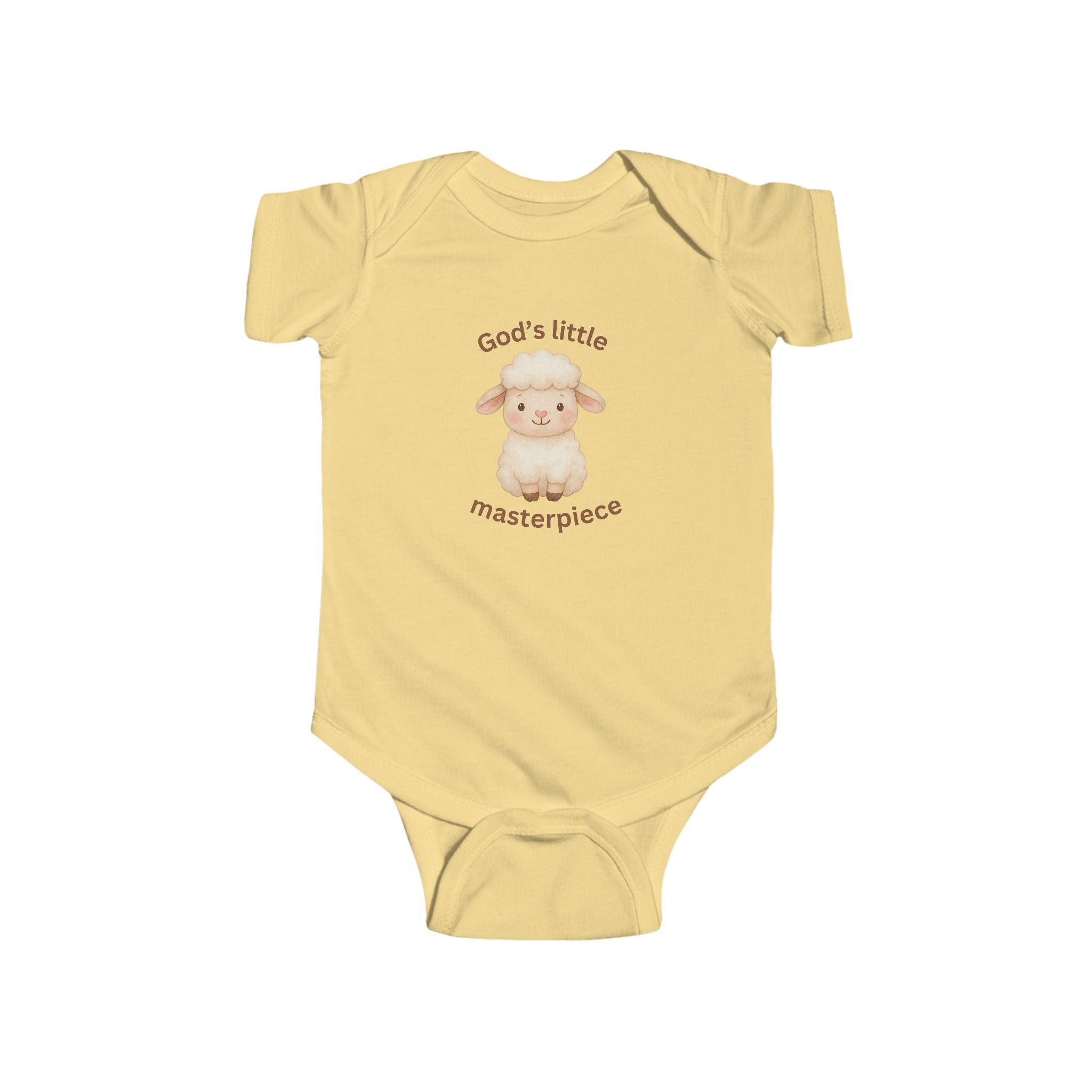 God's Little Masterpiece Lamb Infant Bodysuit | Baby Onesie